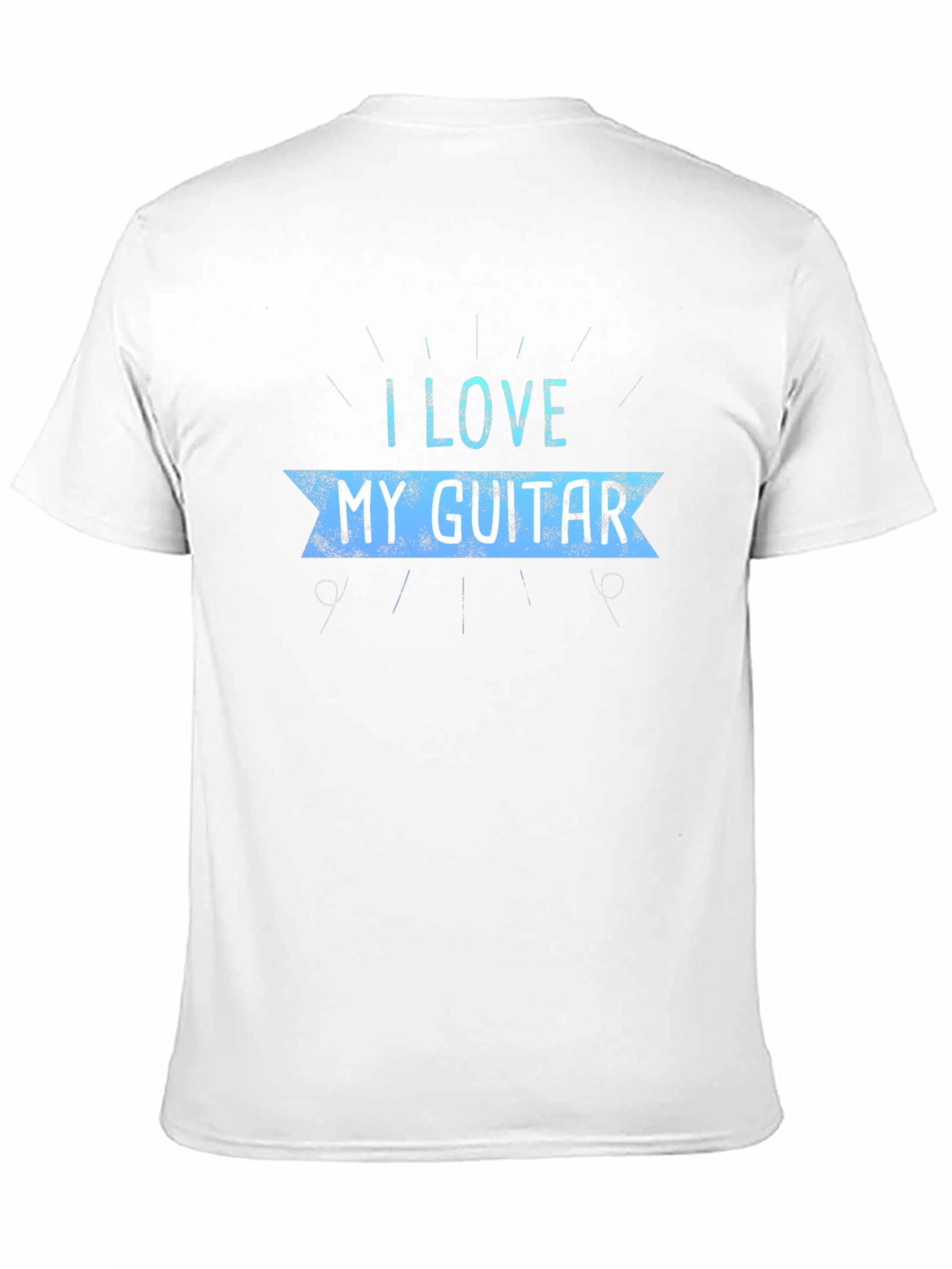 I Love My Guitar Graphic Tee - Black