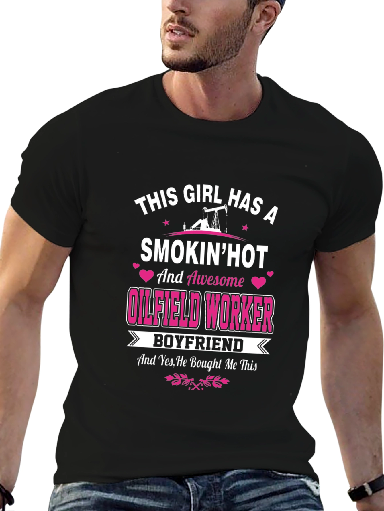Funny Oilfield Worker Boyfriend T-Shirt