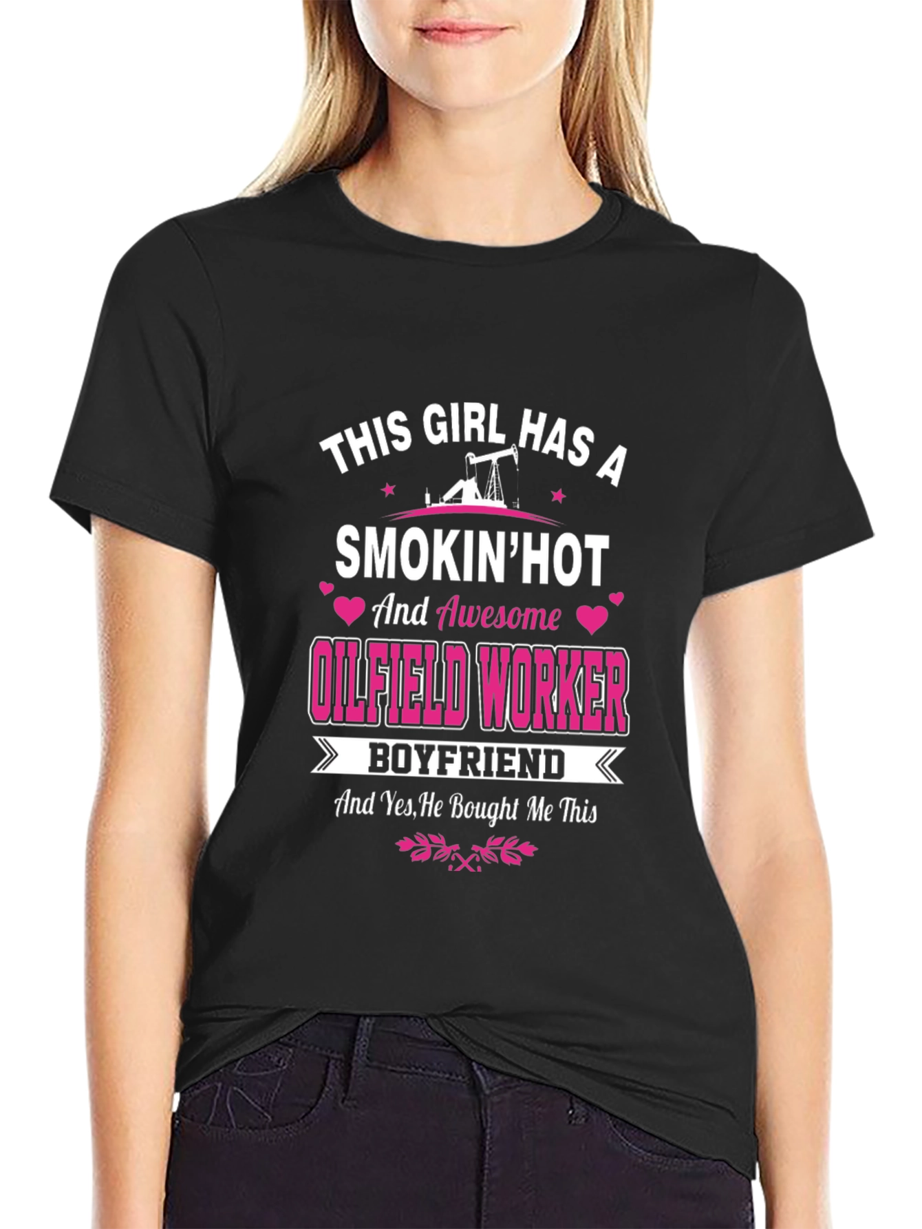 Funny Oilfield Worker Boyfriend T-Shirt