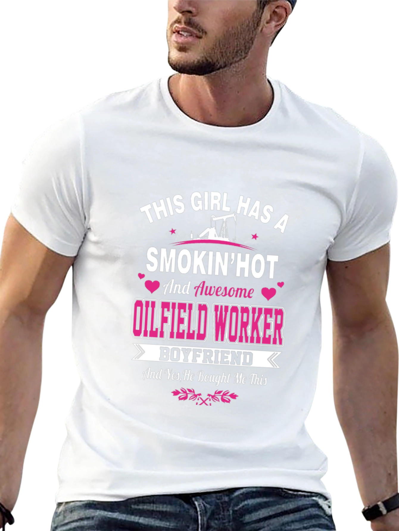 Funny Oilfield Worker Boyfriend T-Shirt