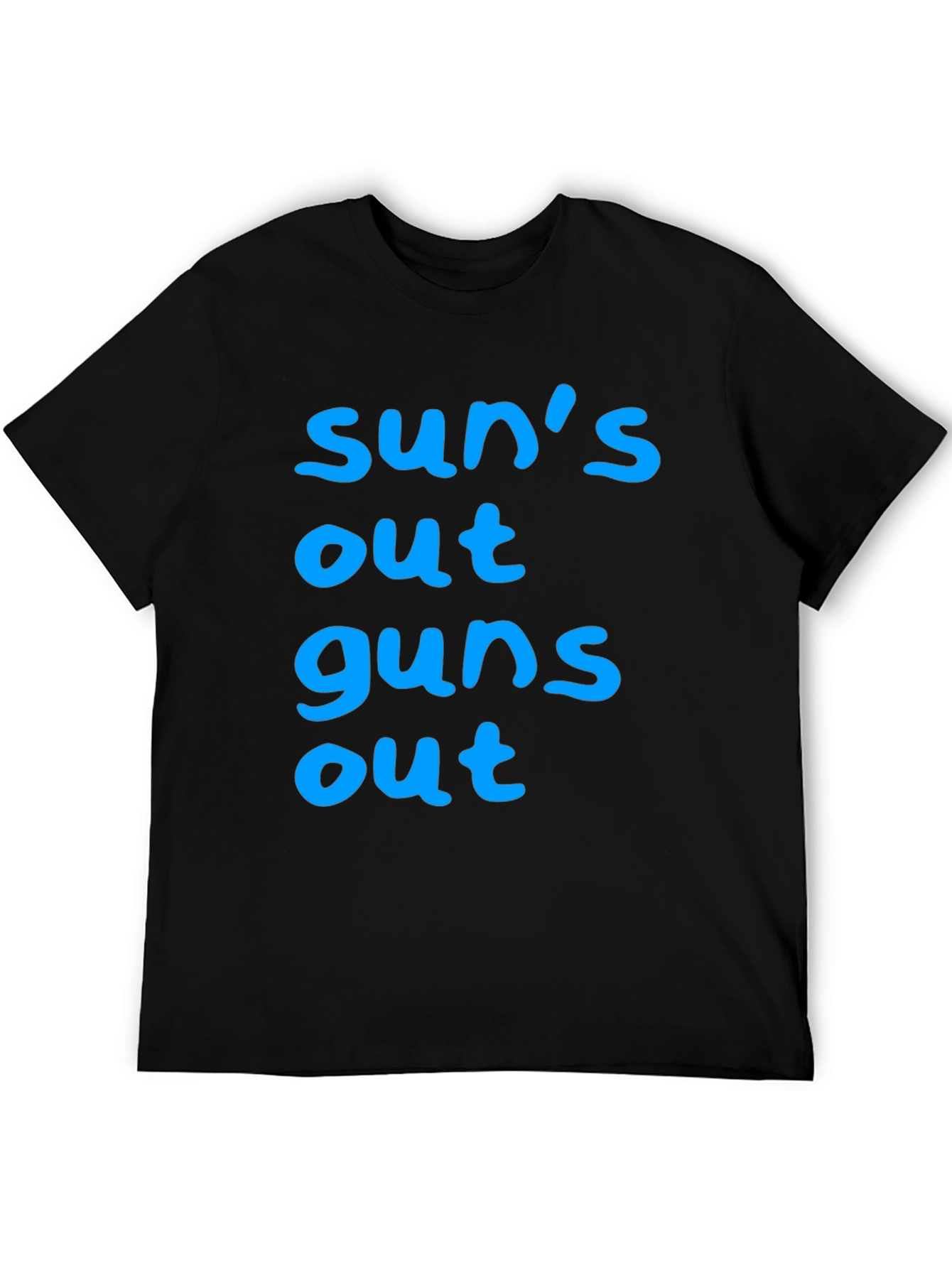Suns Out Guns Out Black T-Shirt