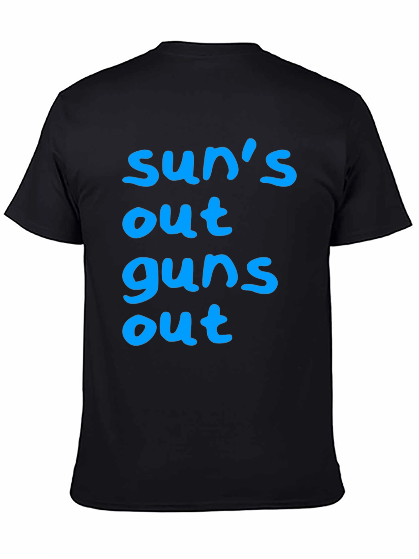 Suns Out Guns Out Black T-Shirt
