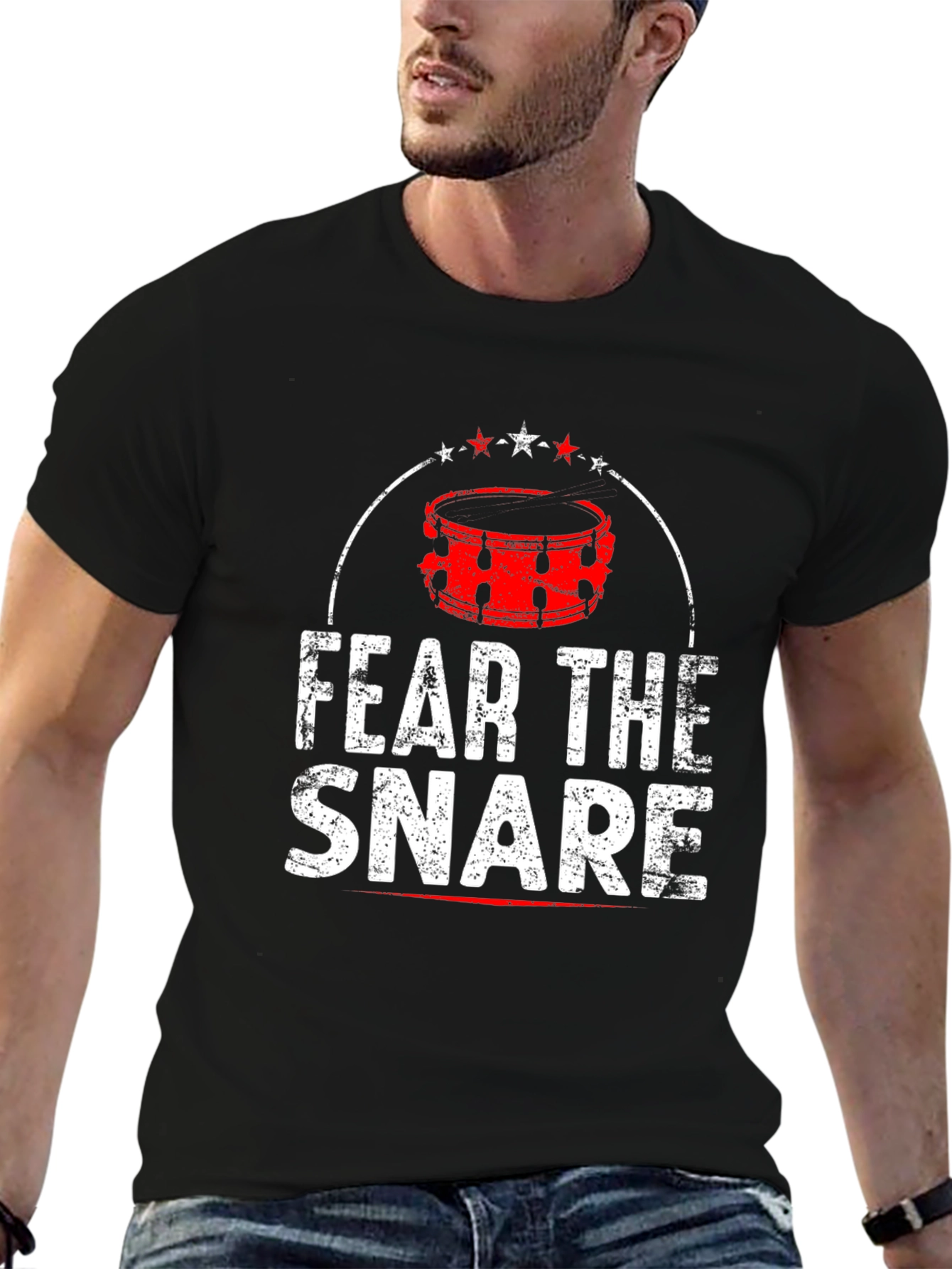 Fear The Snare Drum T-Shirt - Music Tee