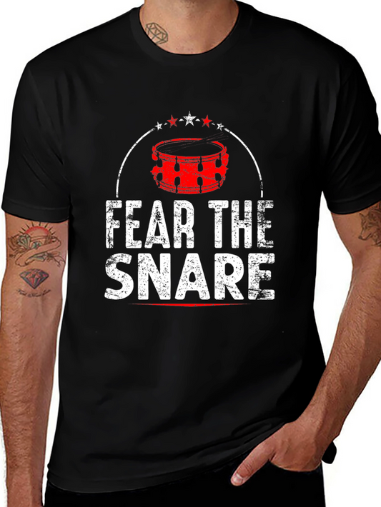 Fear The Snare Drum T-Shirt - Music Tee