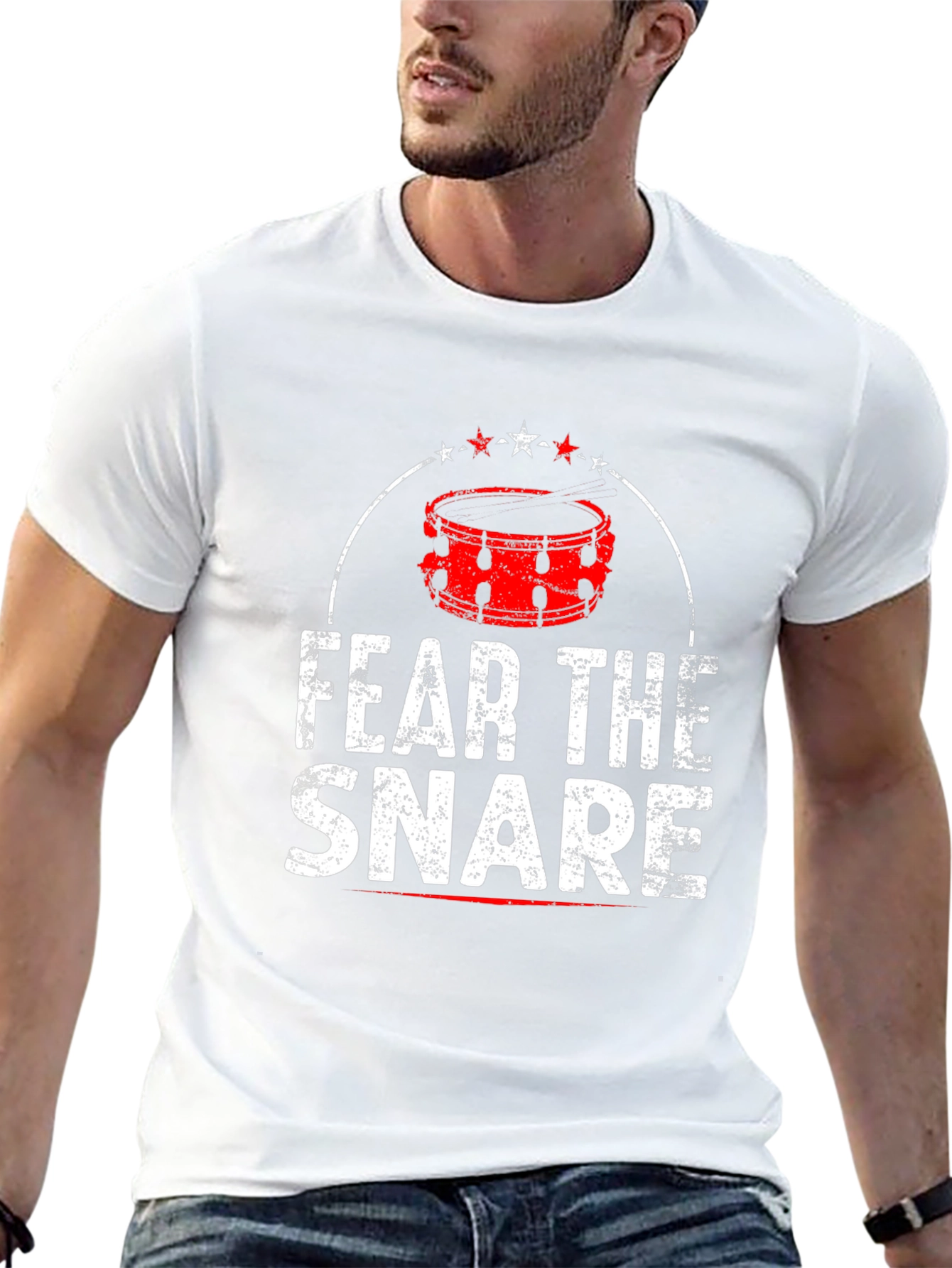 Fear The Snare Drum T-Shirt - Music Tee