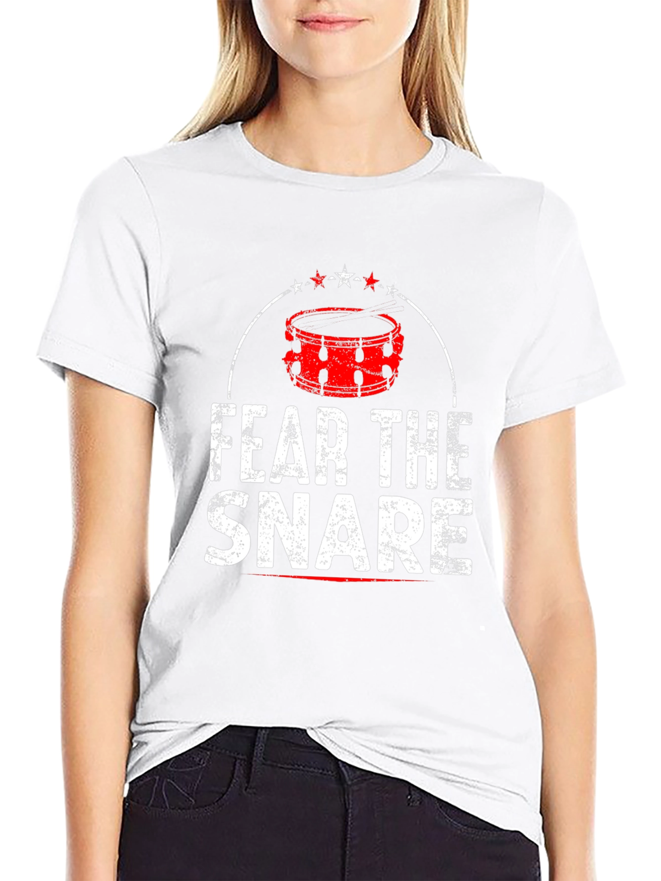 Fear The Snare Drum T-Shirt - Music Tee