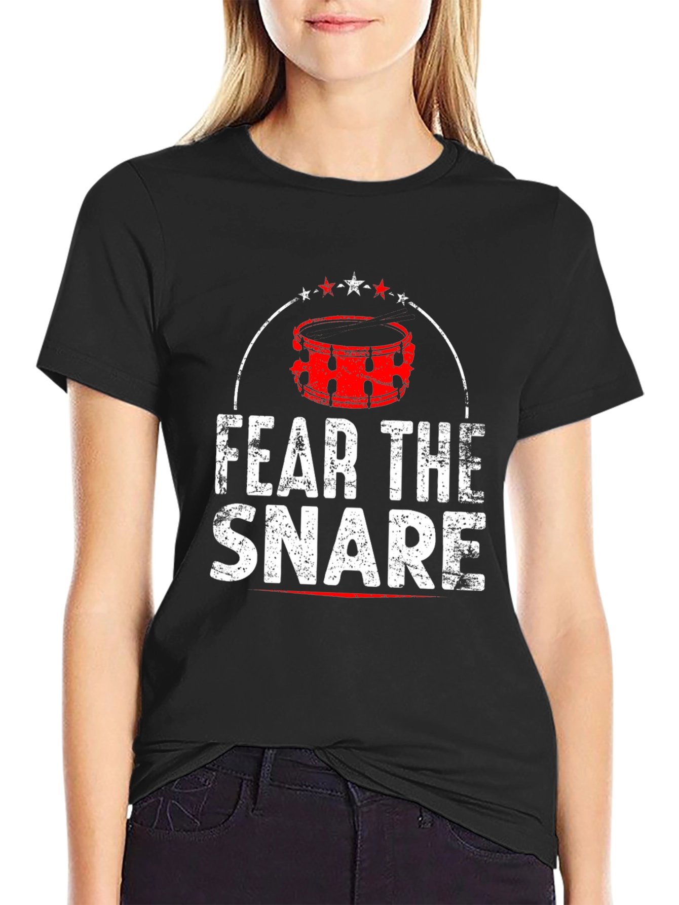Fear The Snare Drum T-Shirt - Music Tee
