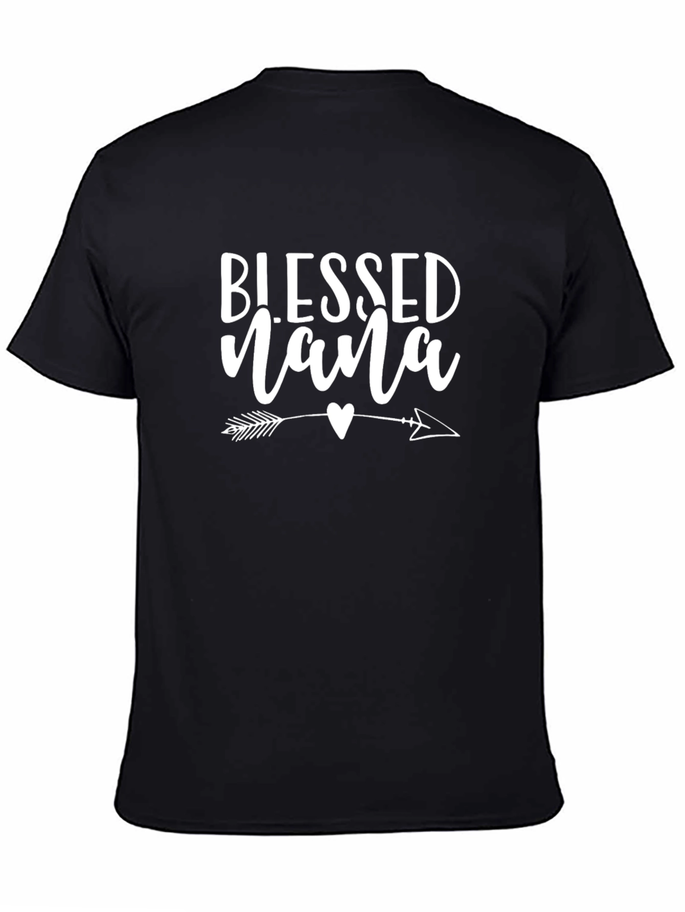 Blessed Nana T-Shirt - Cute Arrow Heart Design
