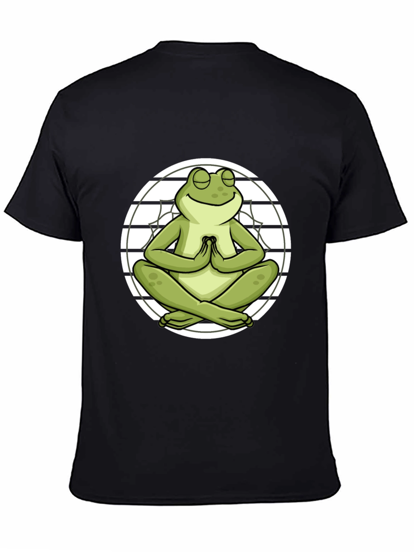 Zen Frog Graphic T-Shirt - Meditating Amphibian Tee