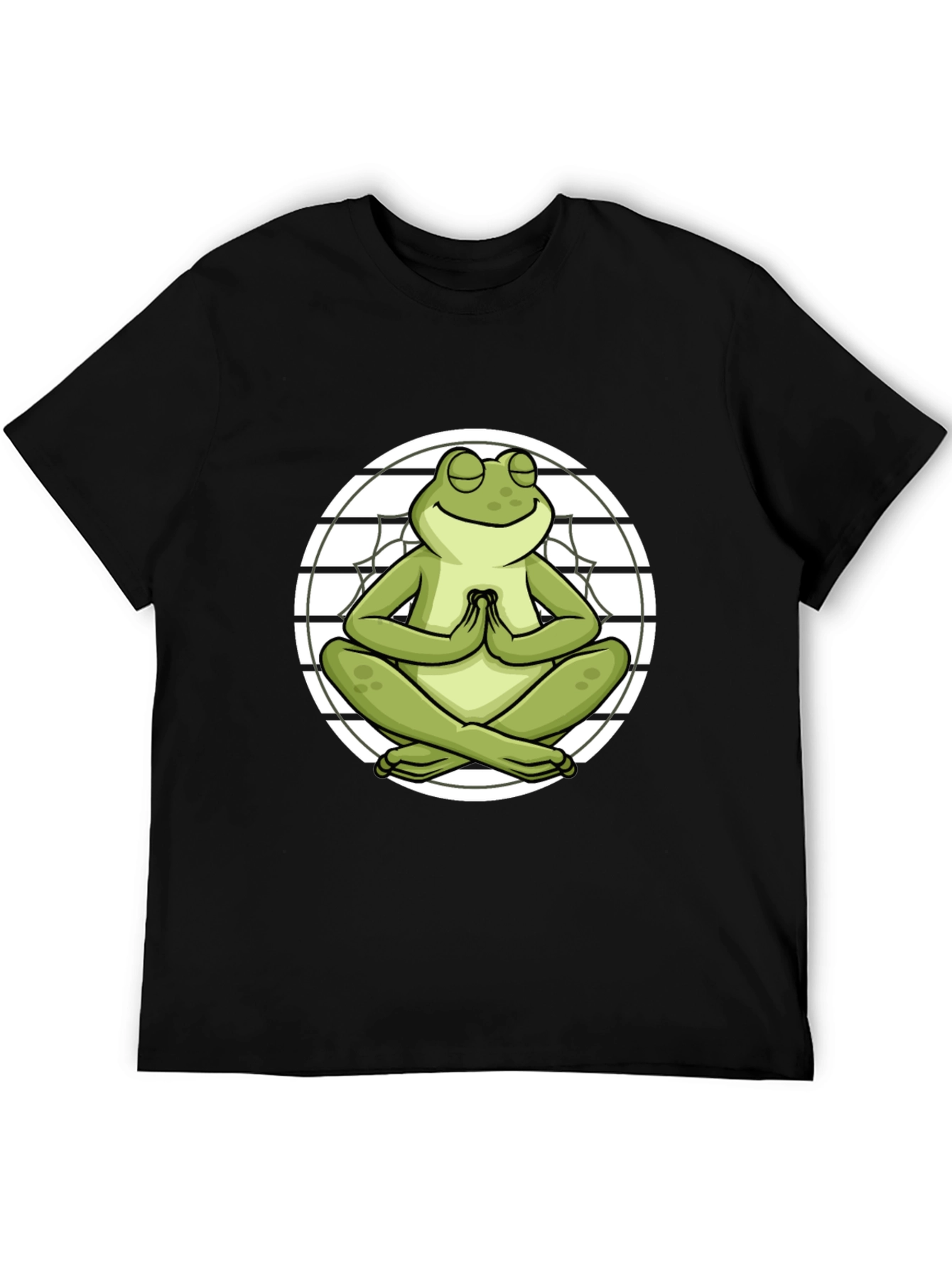 Zen Frog Graphic T-Shirt - Meditating Amphibian Tee