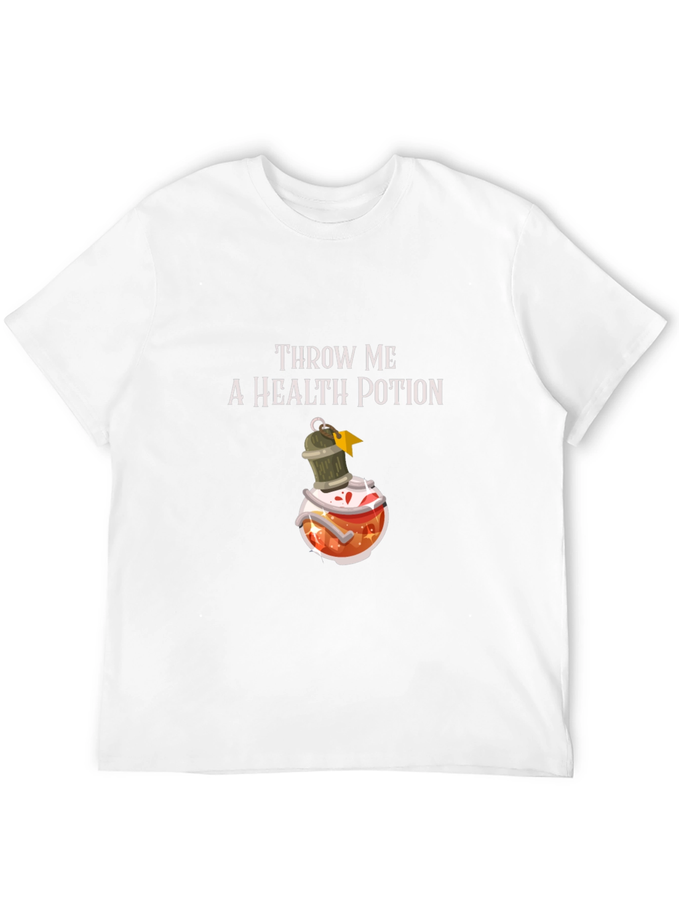 Throw Me a Health Potion Black T-Shirt