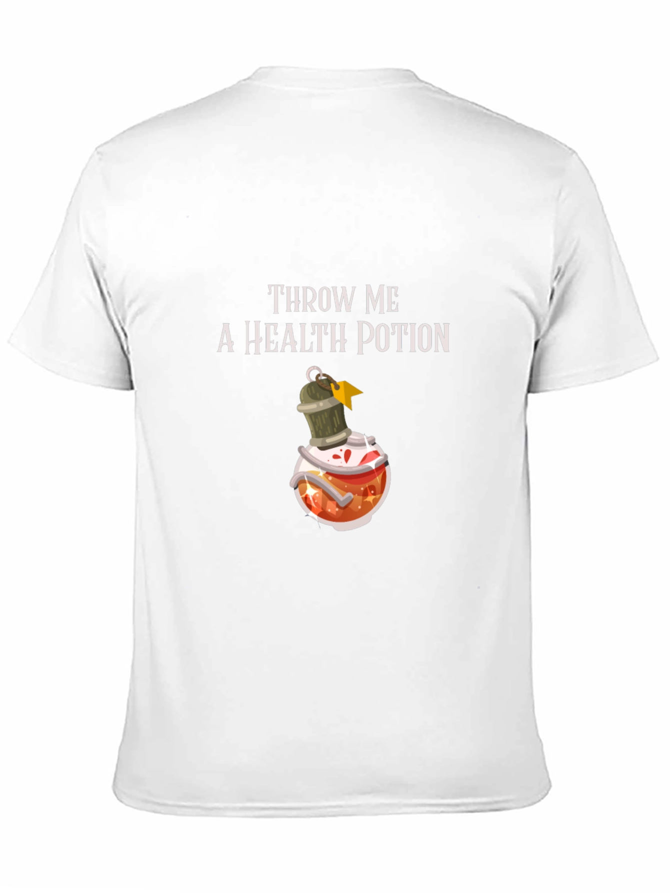 Throw Me a Health Potion Black T-Shirt