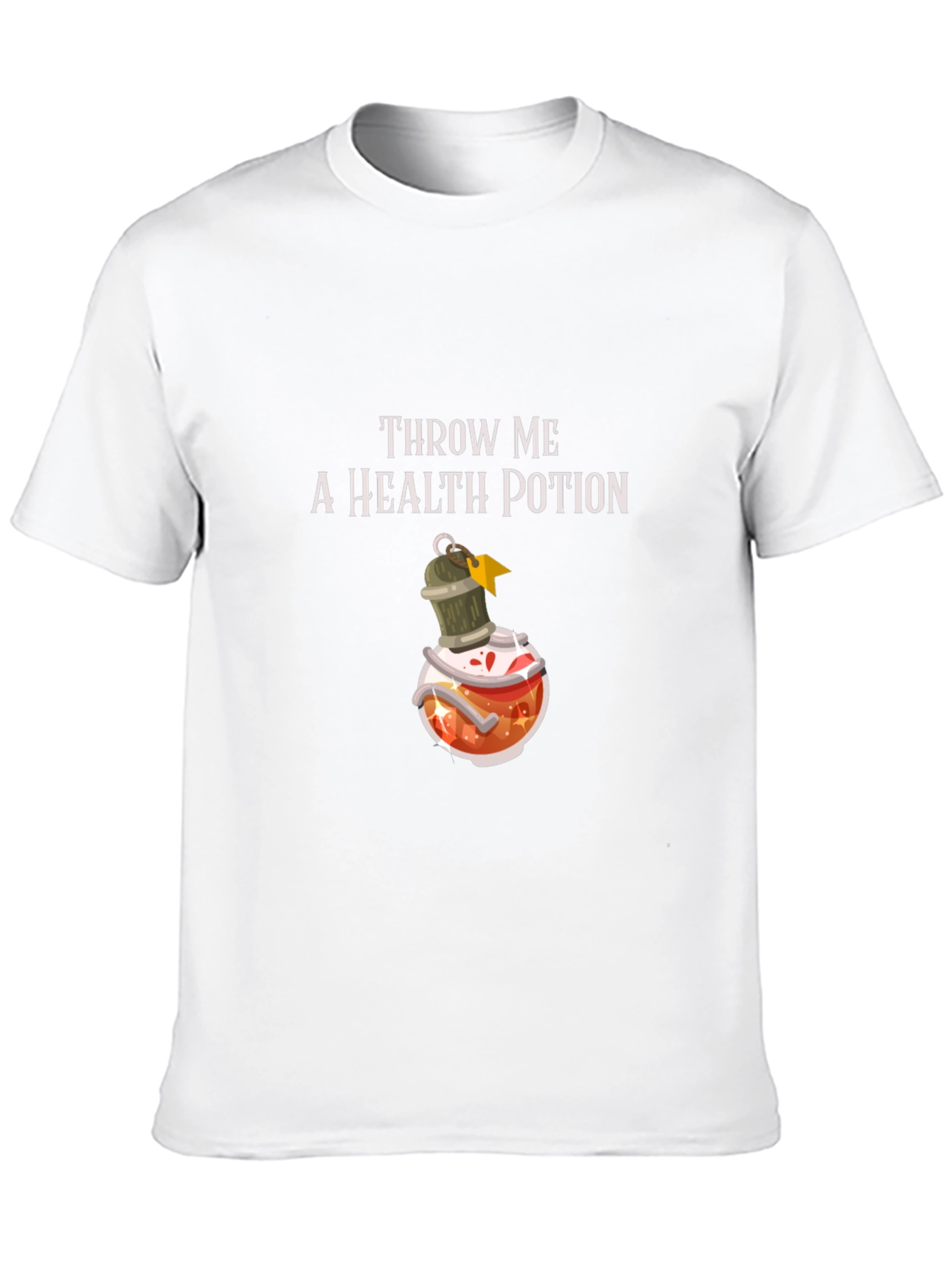 Throw Me a Health Potion Black T-Shirt