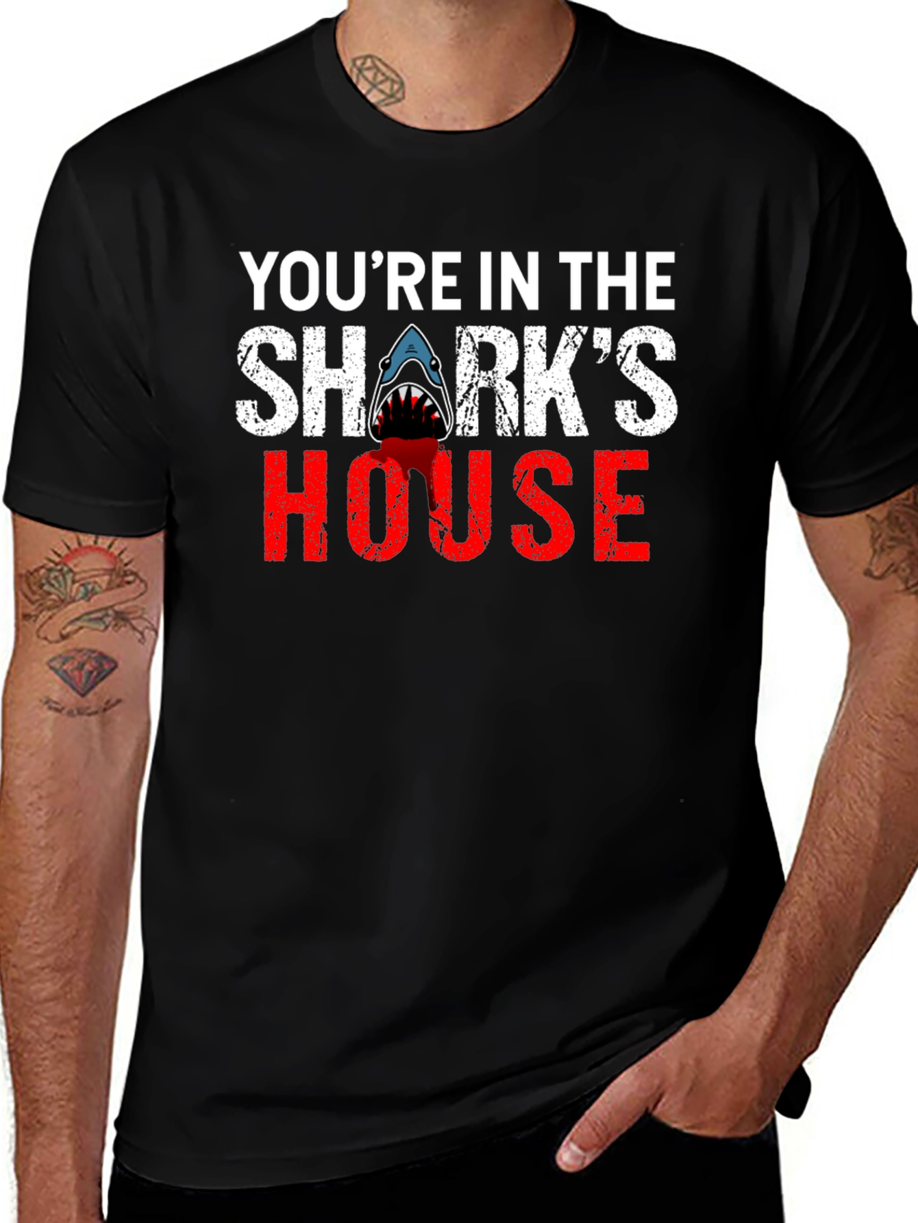 Sharks House Graphic Tee