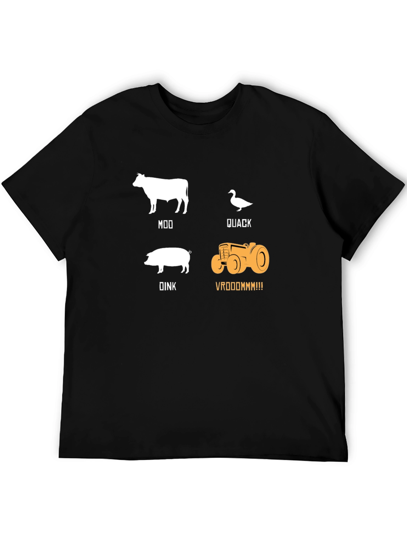 Farm Animal Sound T-Shirt: Moo Quack Oink Vrooom