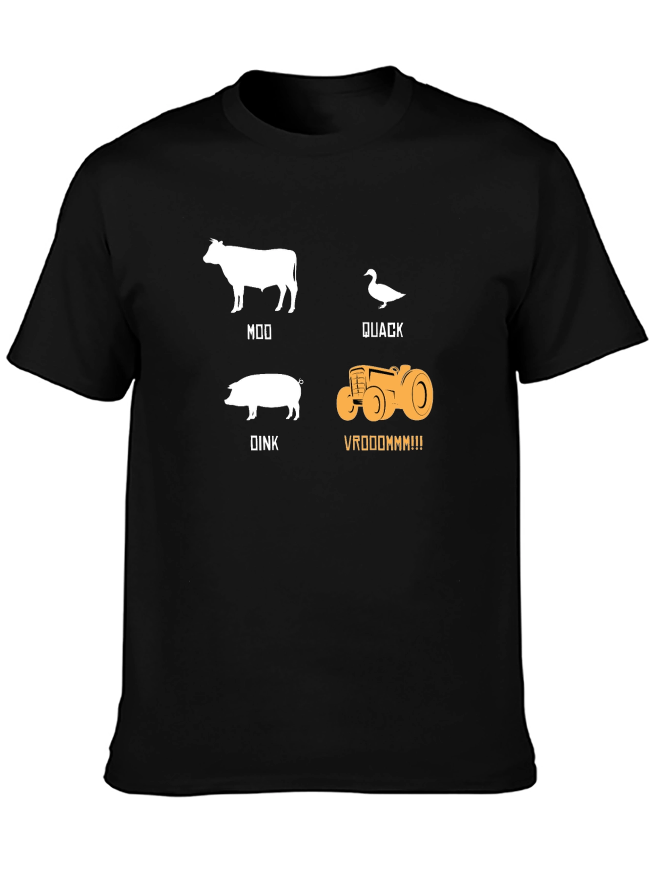Farm Animal Sound T-Shirt: Moo Quack Oink Vrooom