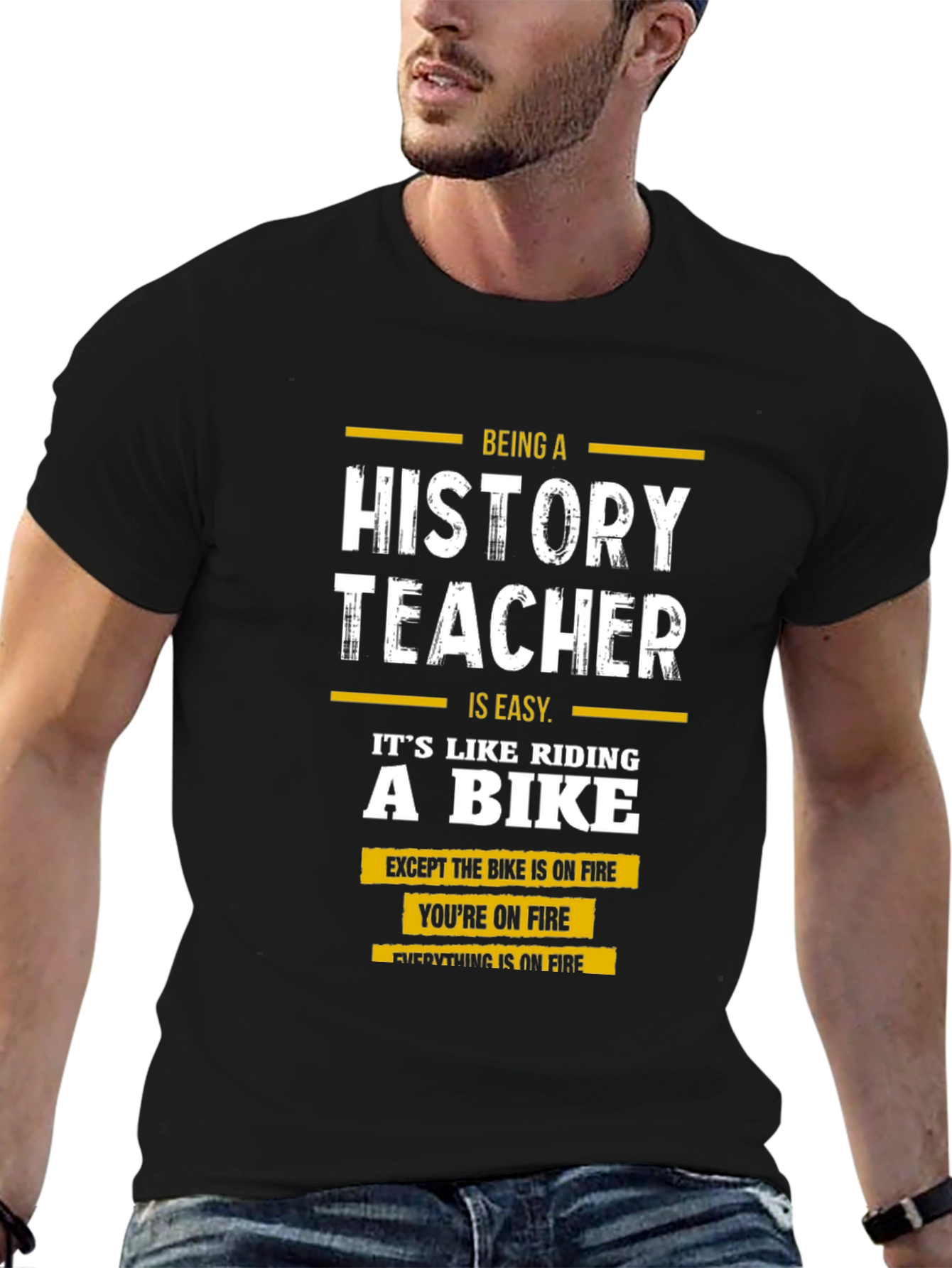 History Teacher On Fire T-Shirt