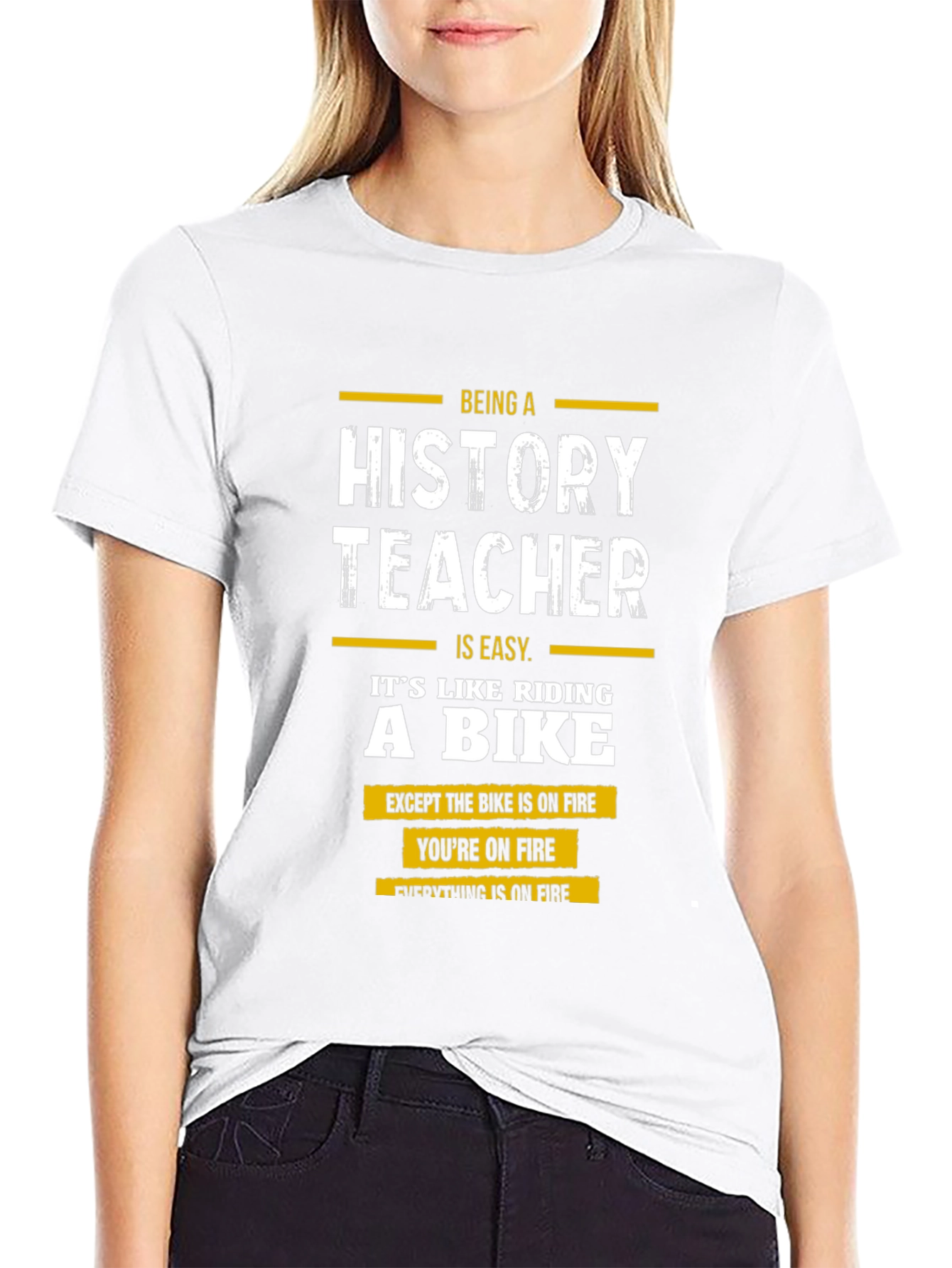 History Teacher On Fire T-Shirt