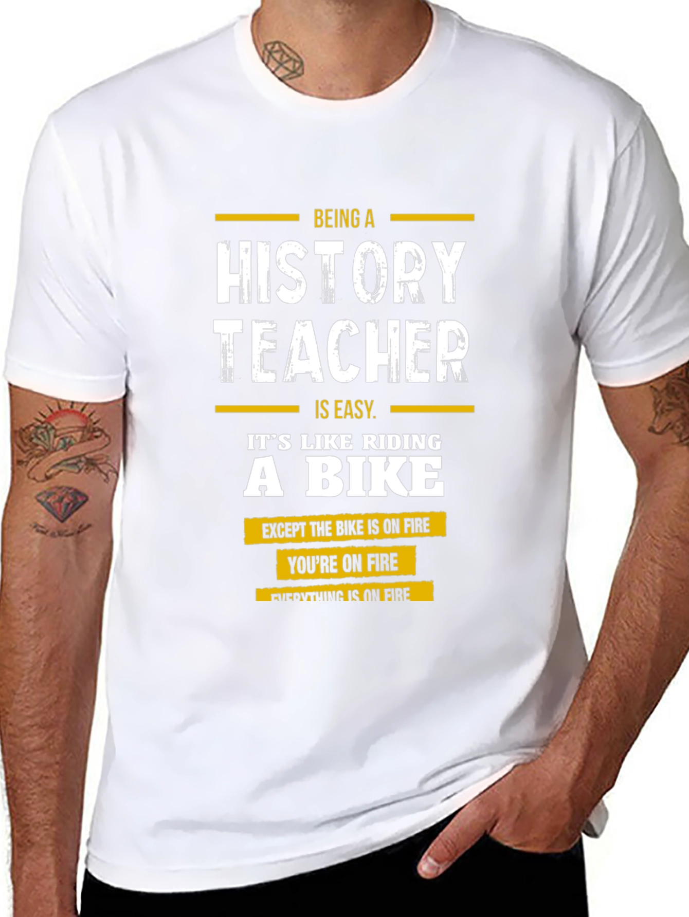 History Teacher On Fire T-Shirt