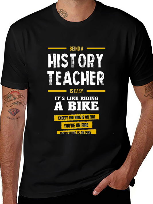 History Teacher On Fire T-Shirt