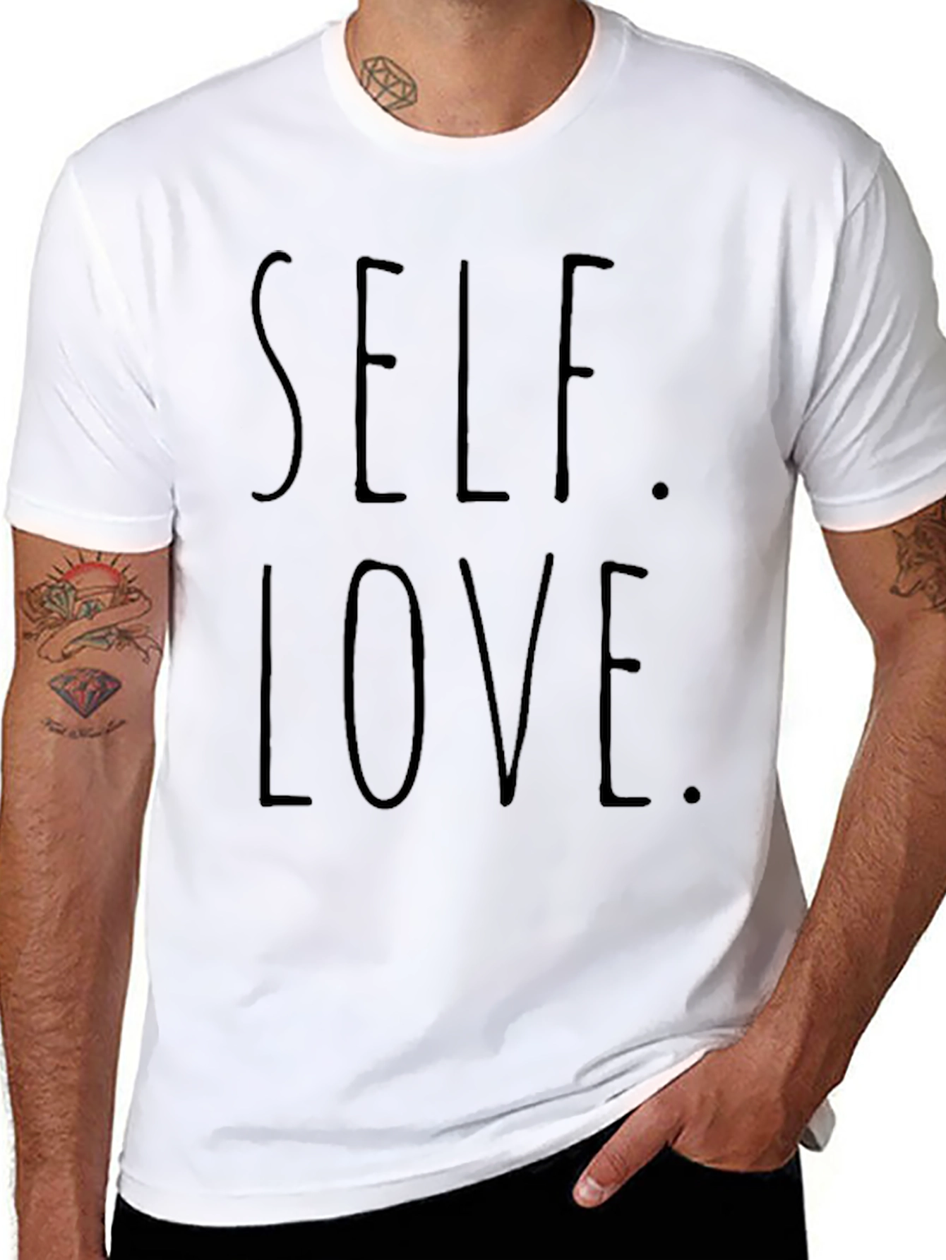 Self Love Black Graphic T-Shirt