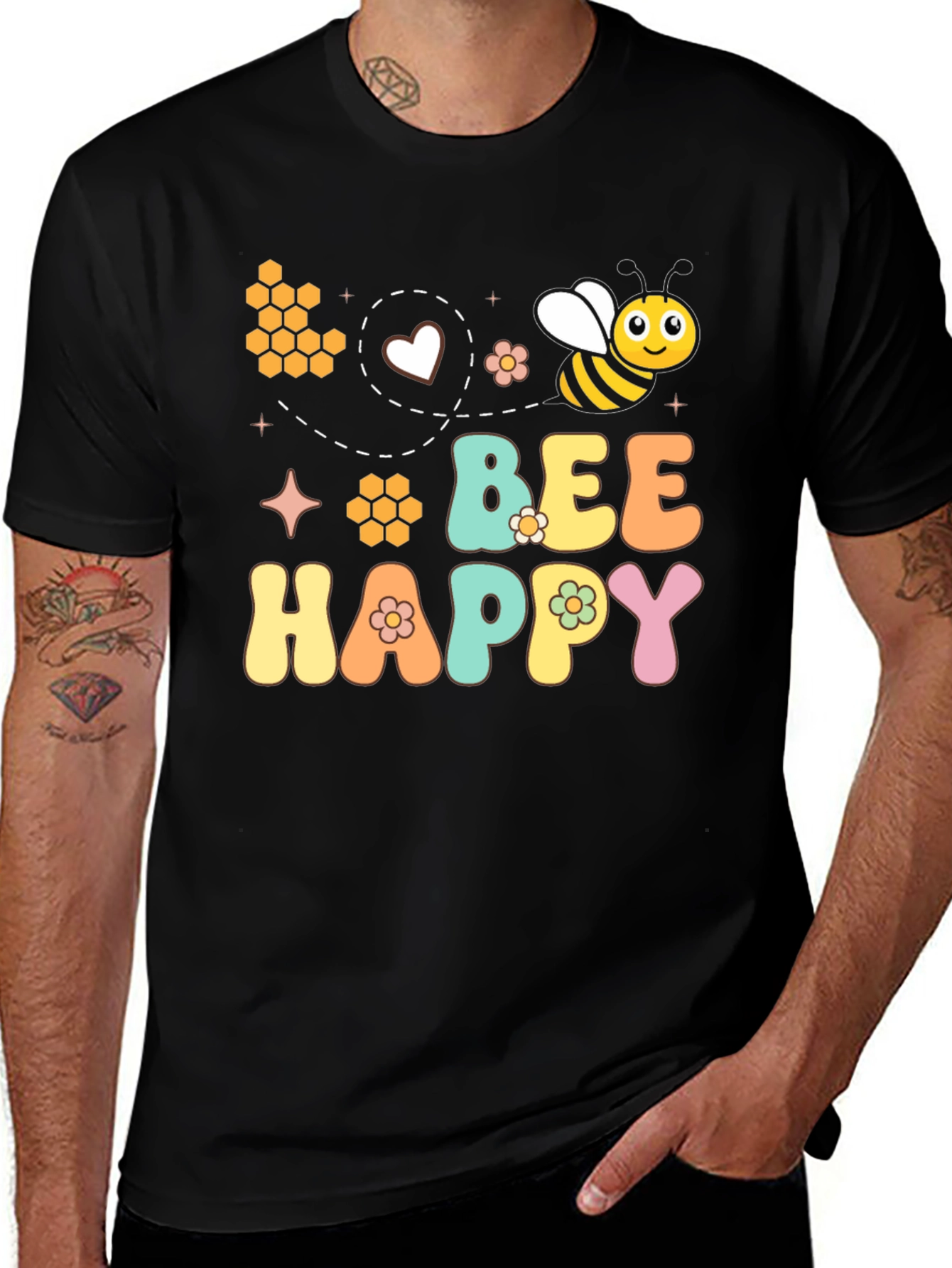 Bee Happy Graphic Tee