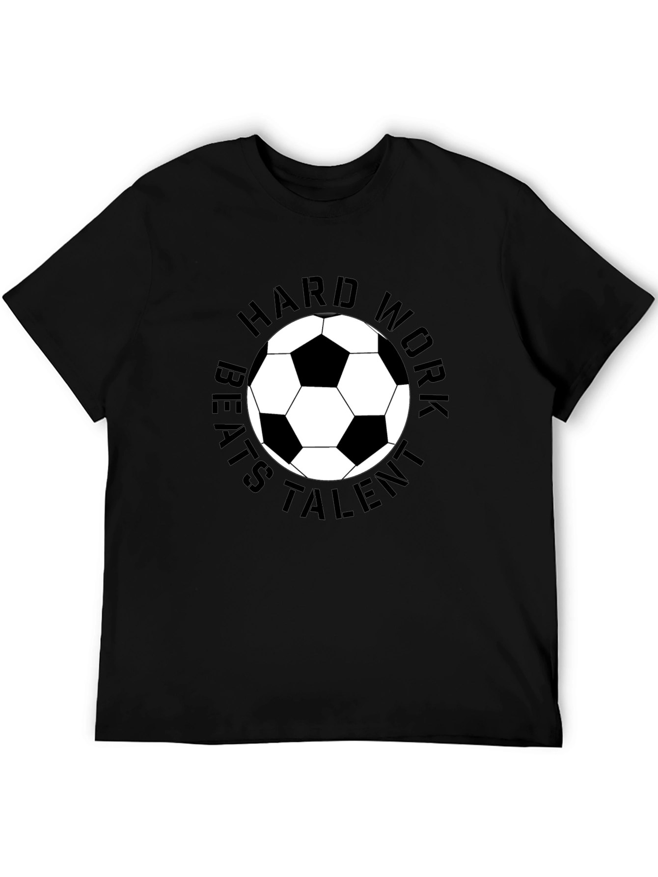 Hard Work Beats Talent Soccer Ball T-Shirt