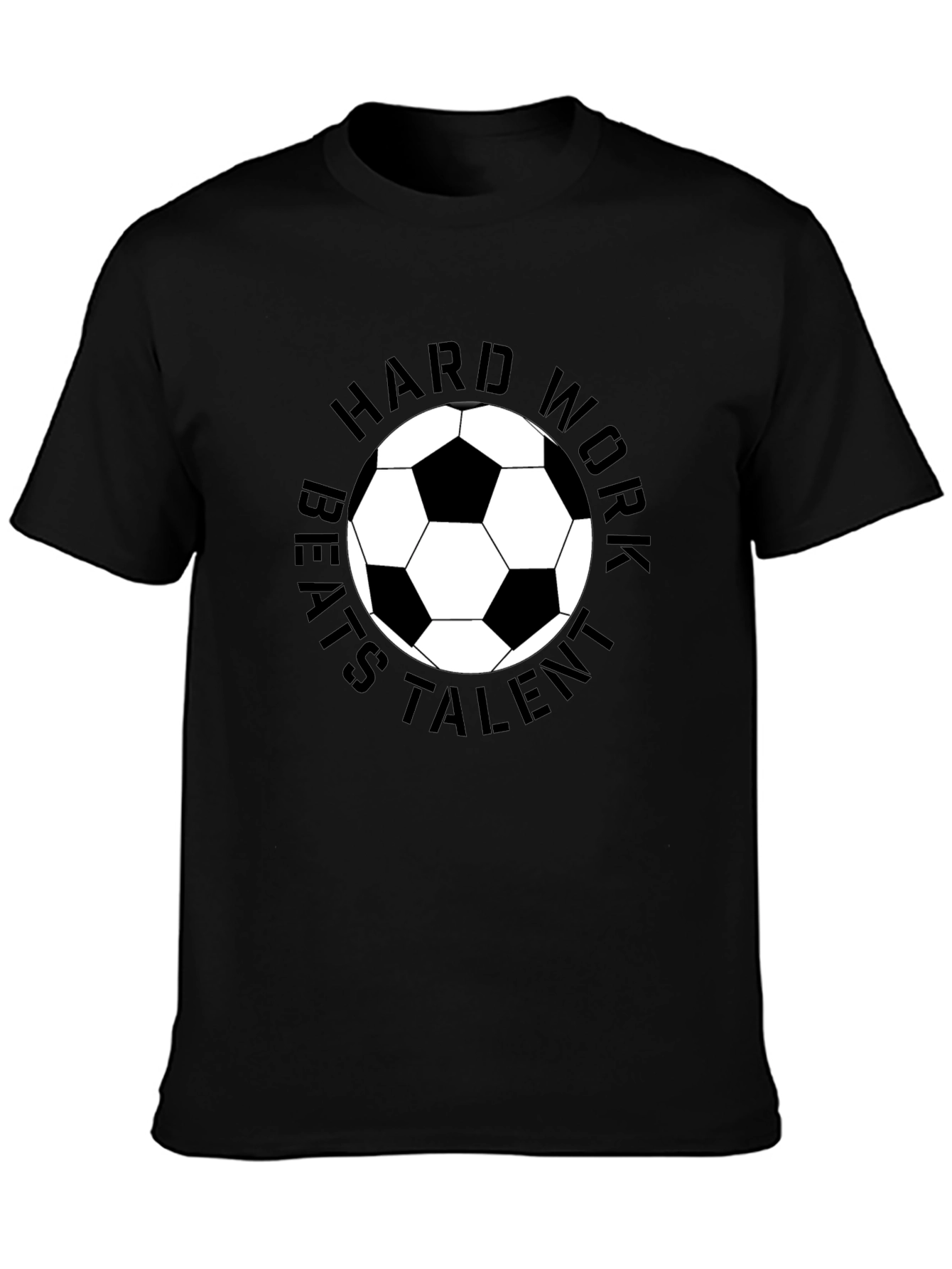 Hard Work Beats Talent Soccer Ball T-Shirt