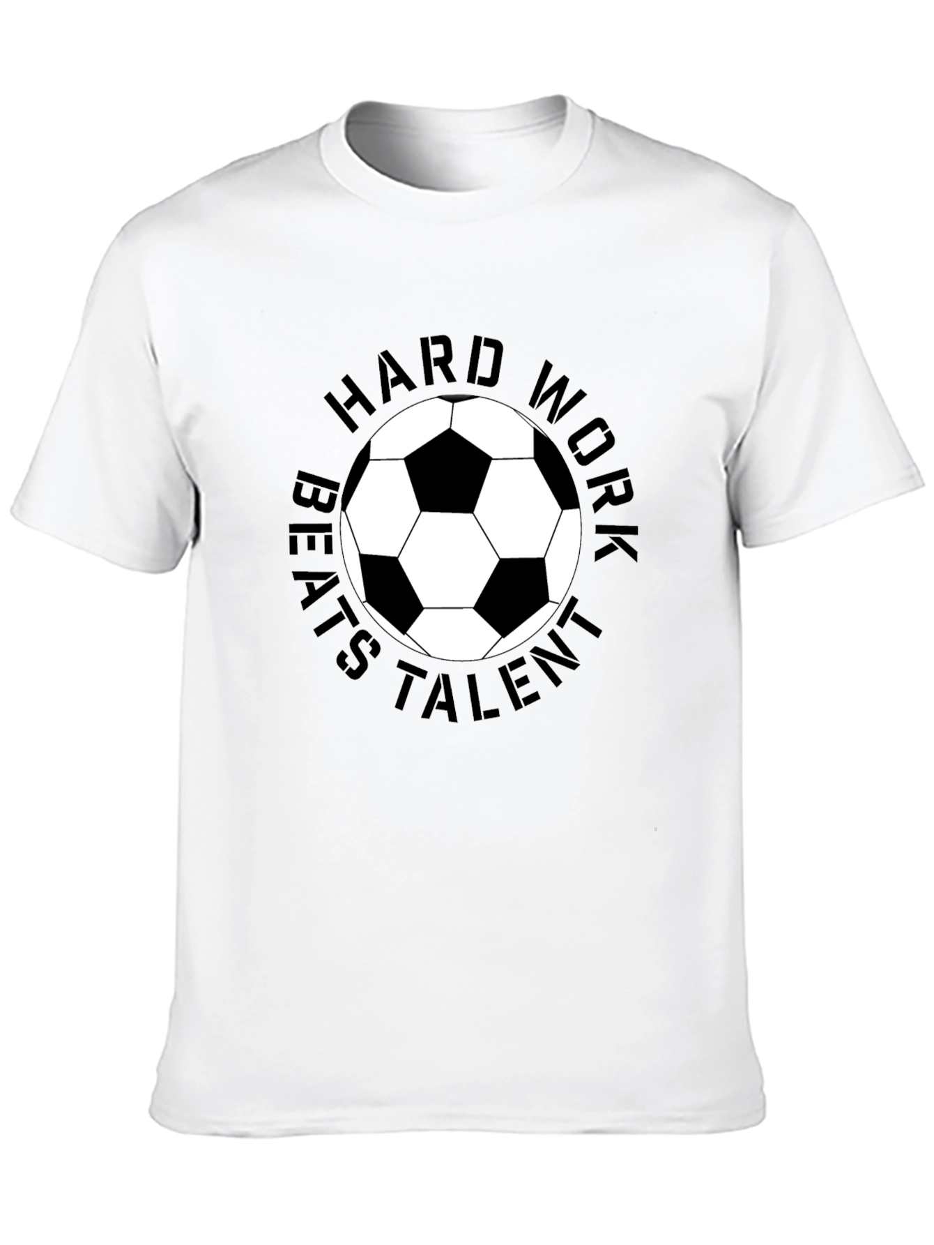 Hard Work Beats Talent Soccer Ball T-Shirt