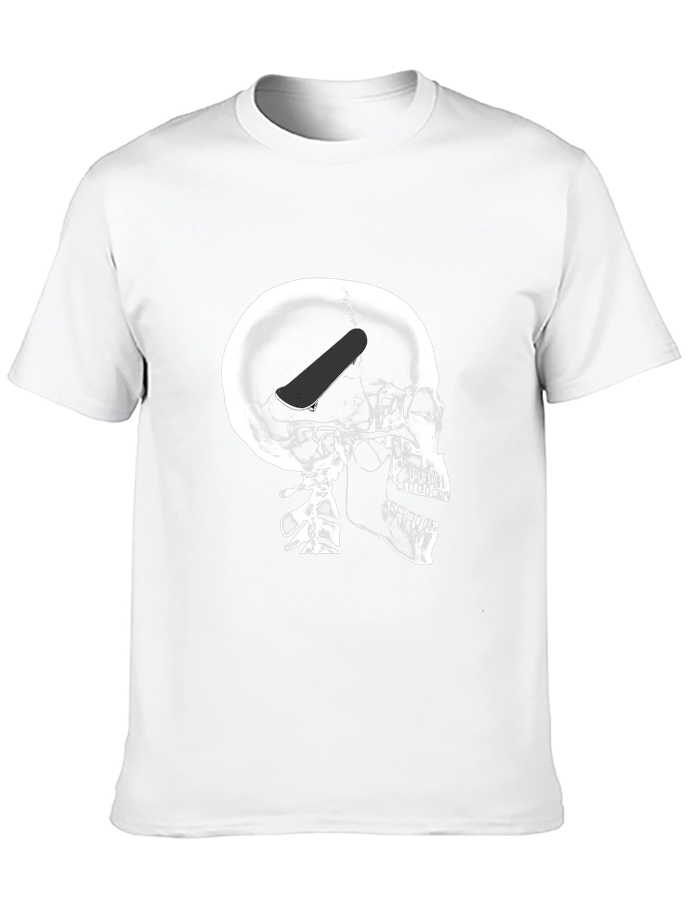 Skull X-Ray Skateboard Graphic T-Shirt