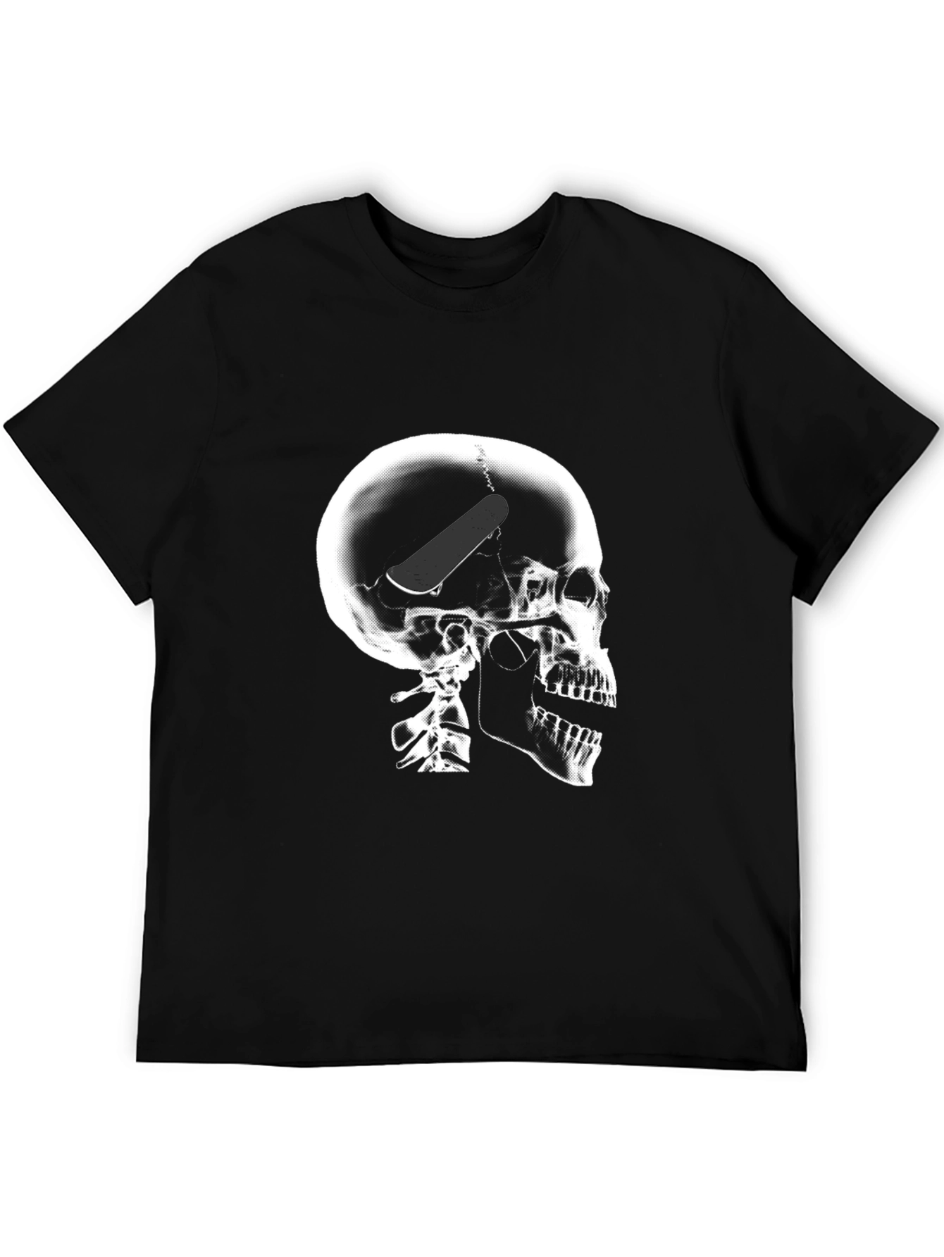 Skull X-Ray Skateboard Graphic T-Shirt