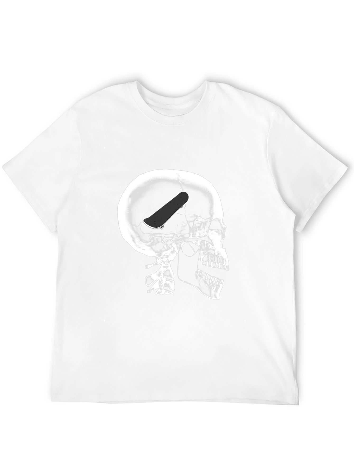 Skull X-Ray Skateboard Graphic T-Shirt