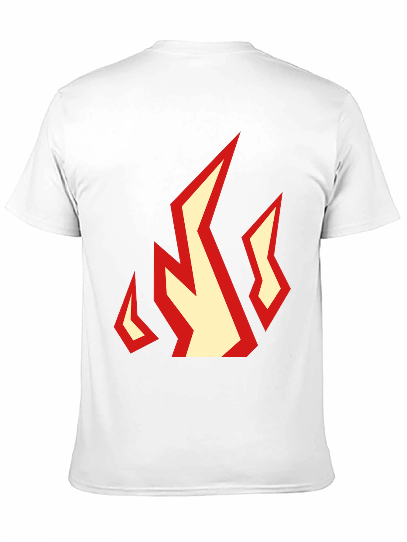 Fiery Graphic Tee - Black Cotton T-Shirt