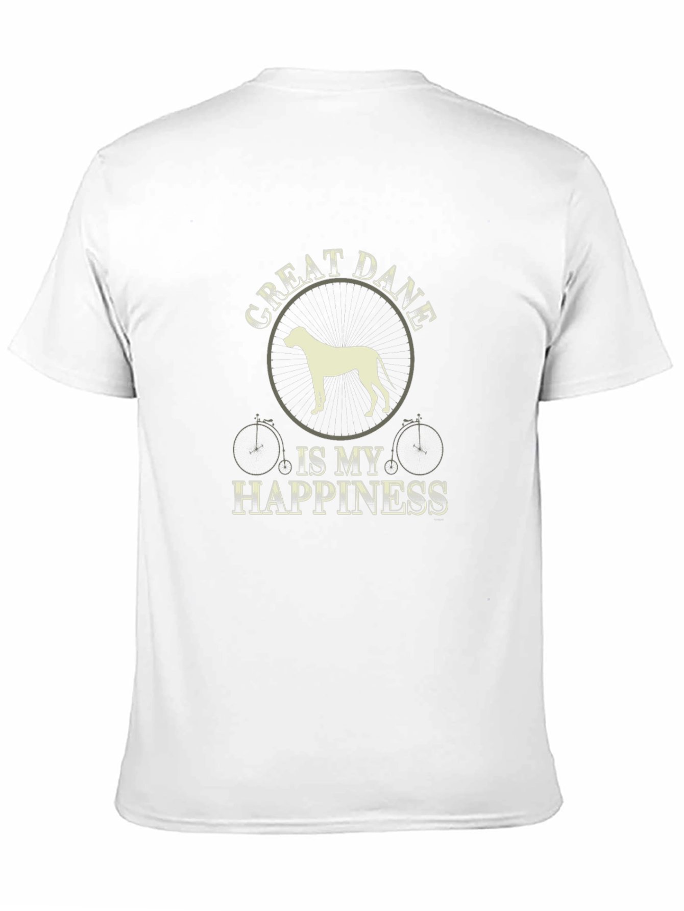 Great Dane Happiness Black T-Shirt