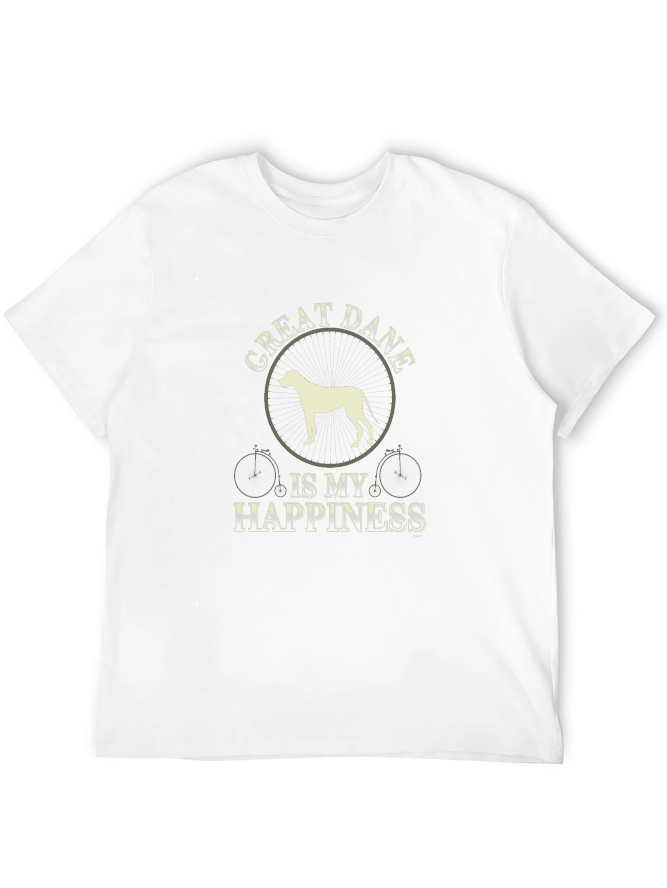 Great Dane Happiness Black T-Shirt