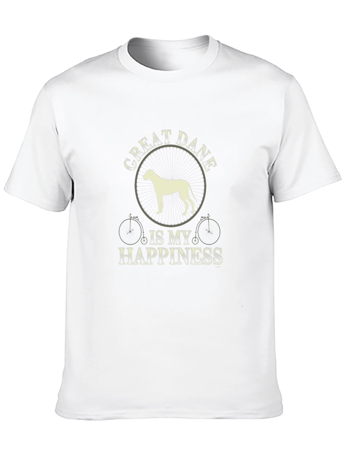 Great Dane Happiness Black T-Shirt