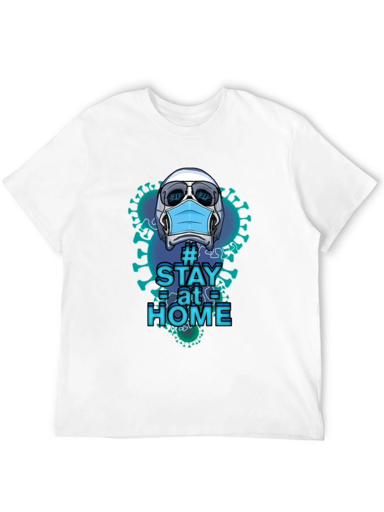 Stay Home Novelty Graphic T-Shirt
