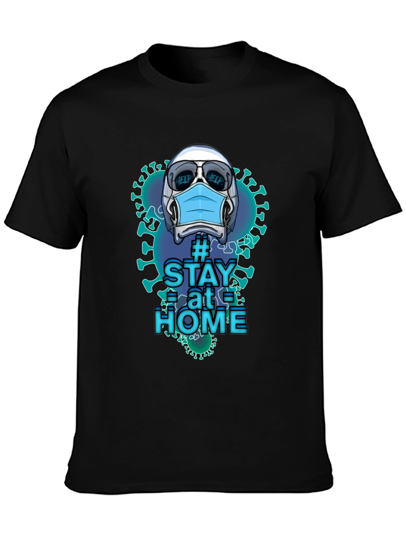 Stay Home Novelty Graphic T-Shirt