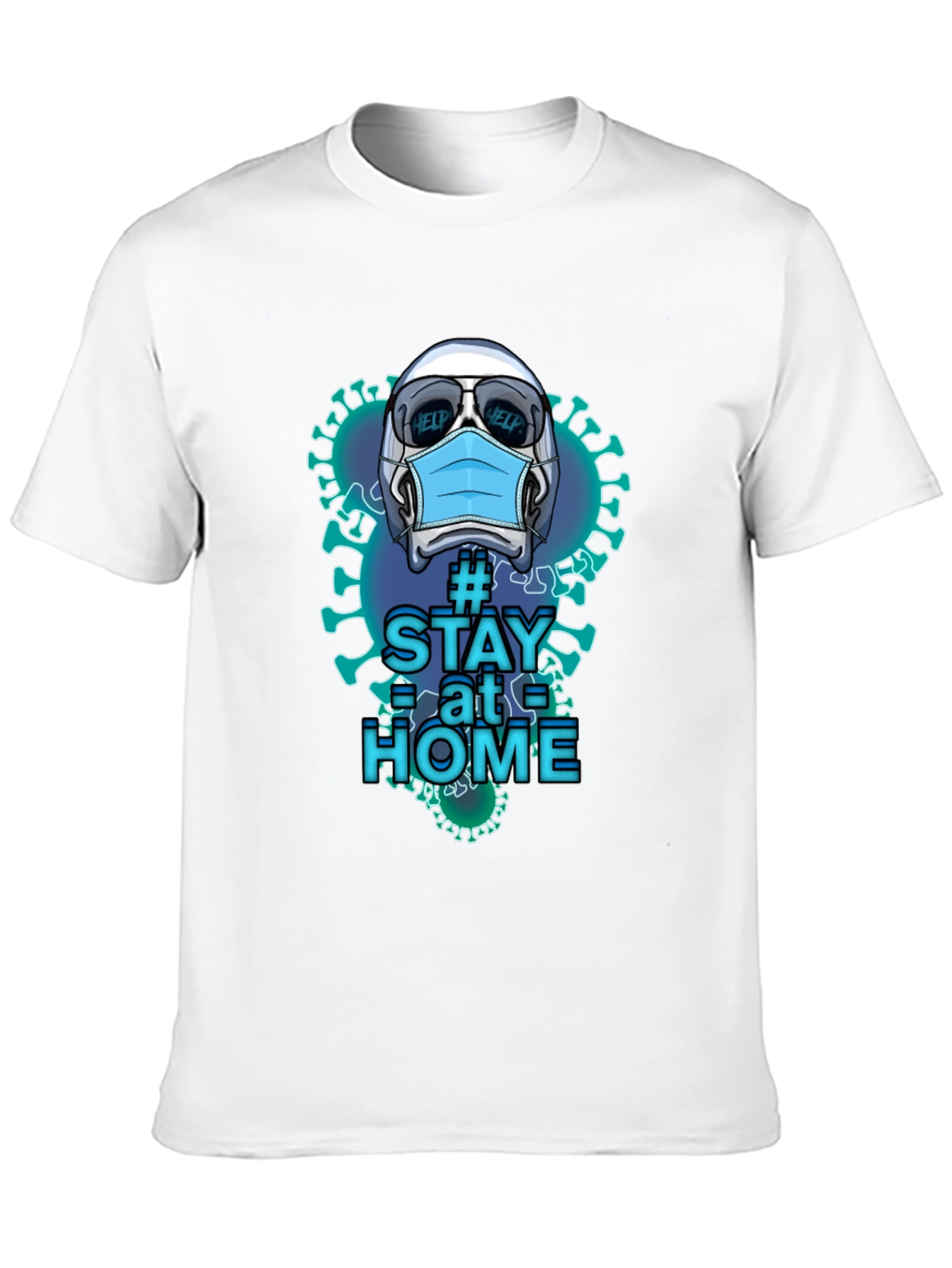Stay Home Novelty Graphic T-Shirt