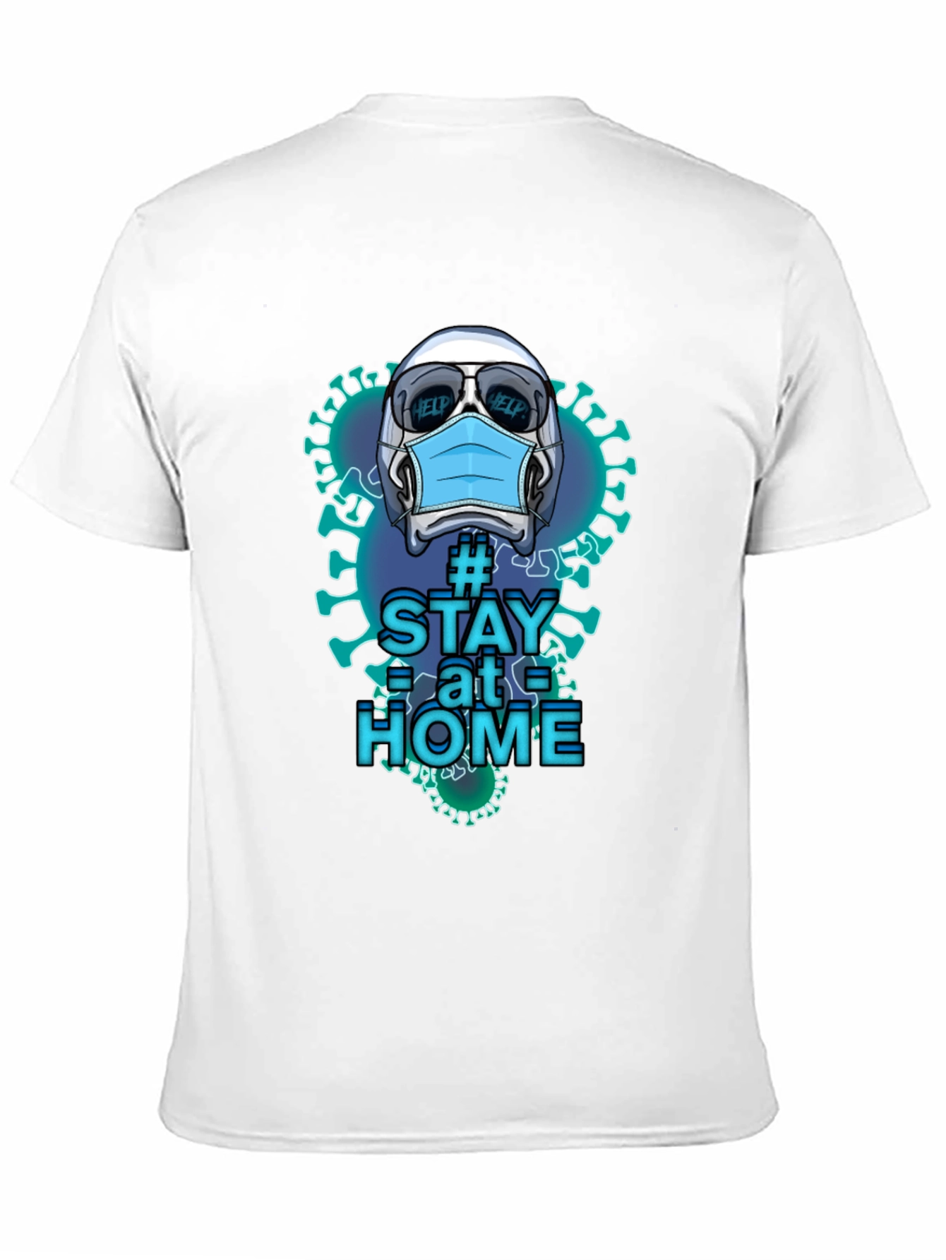 Stay Home Novelty Graphic T-Shirt