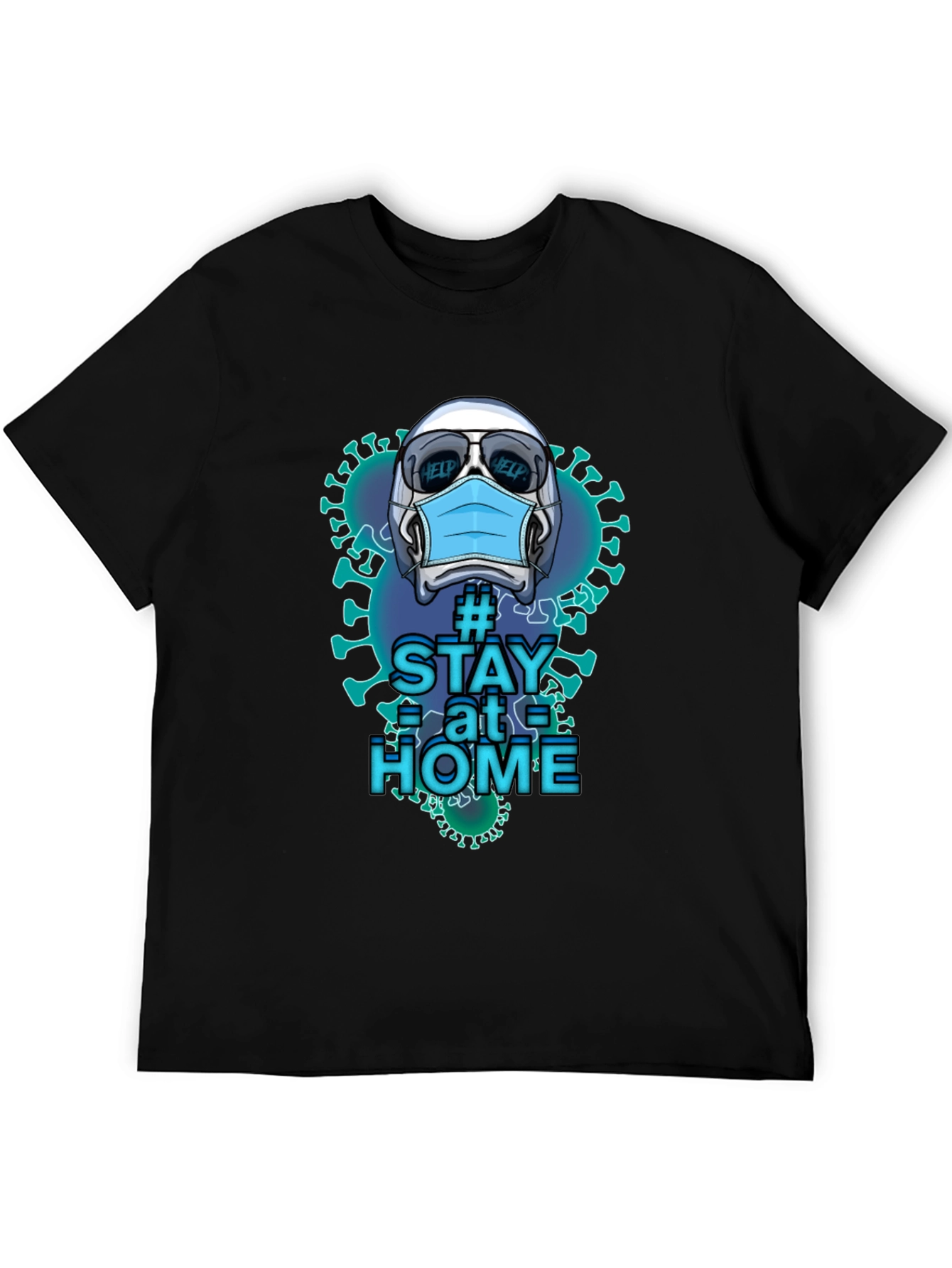 Stay Home Novelty Graphic T-Shirt