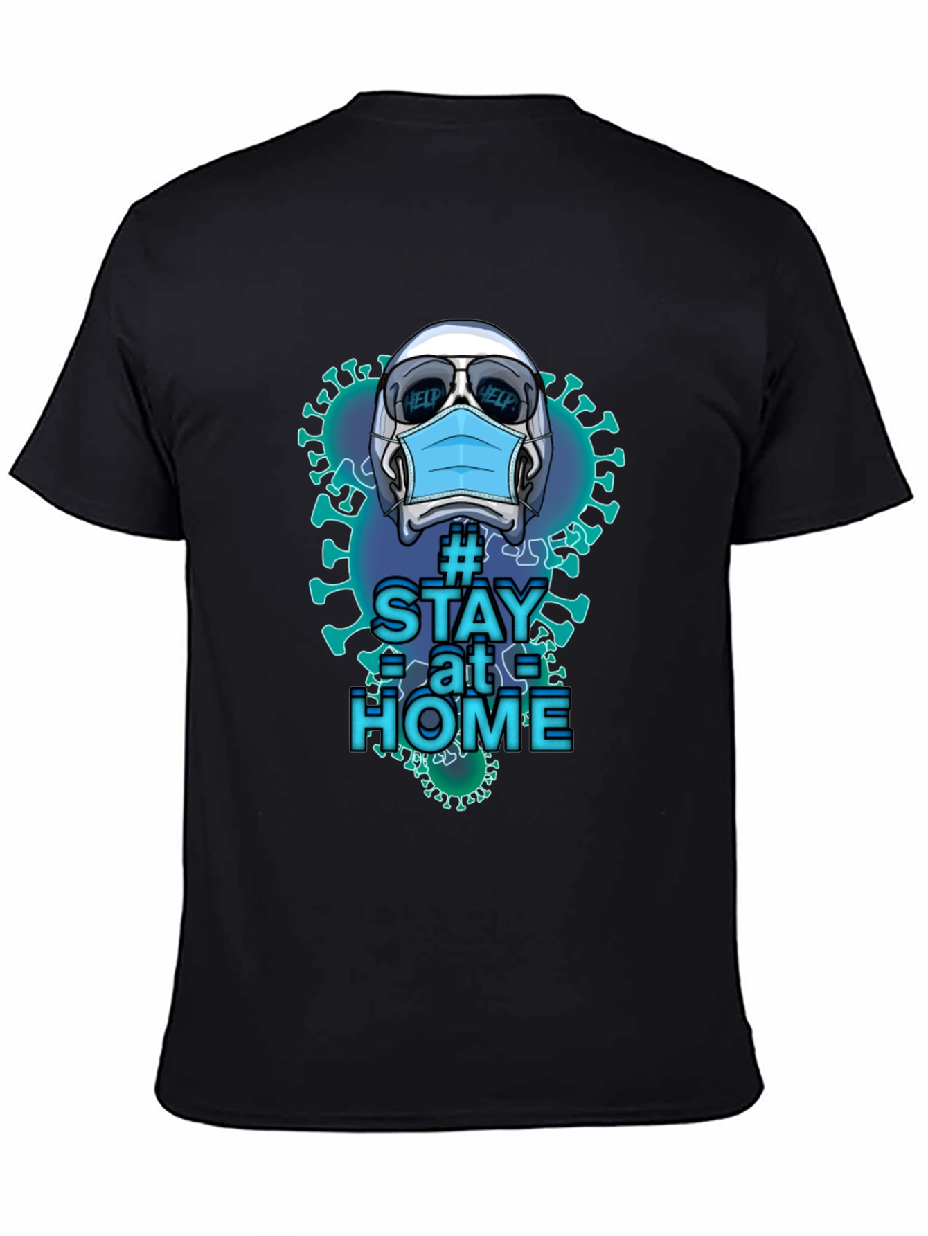 Stay Home Novelty Graphic T-Shirt