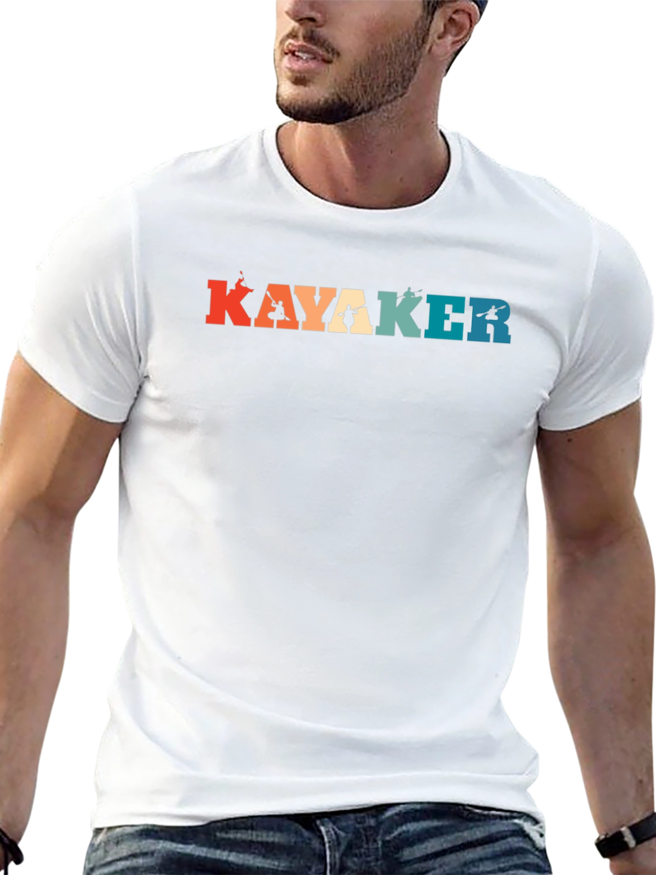 Kayak Lover Retro T-Shirt
