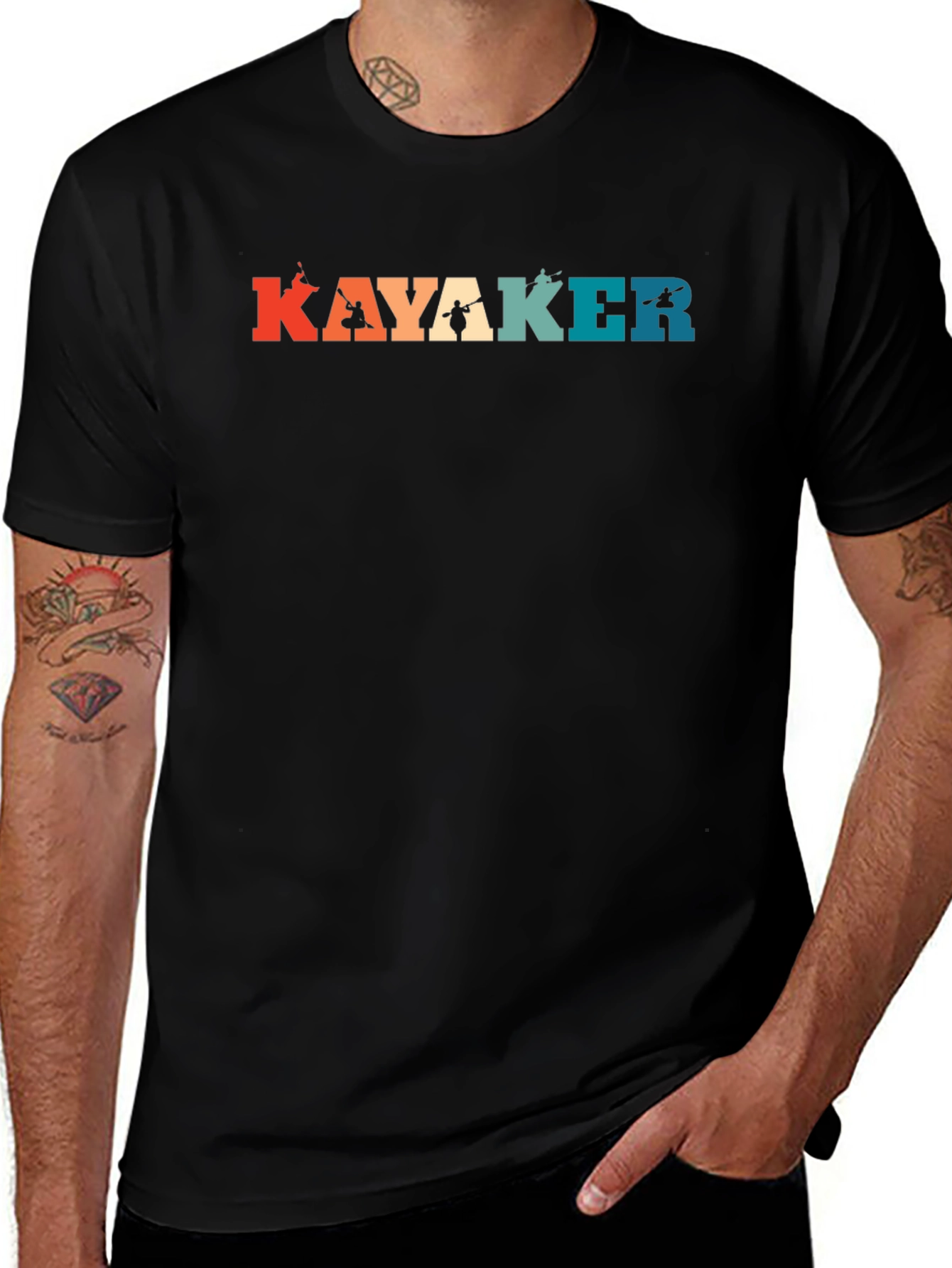Kayak Lover Retro T-Shirt