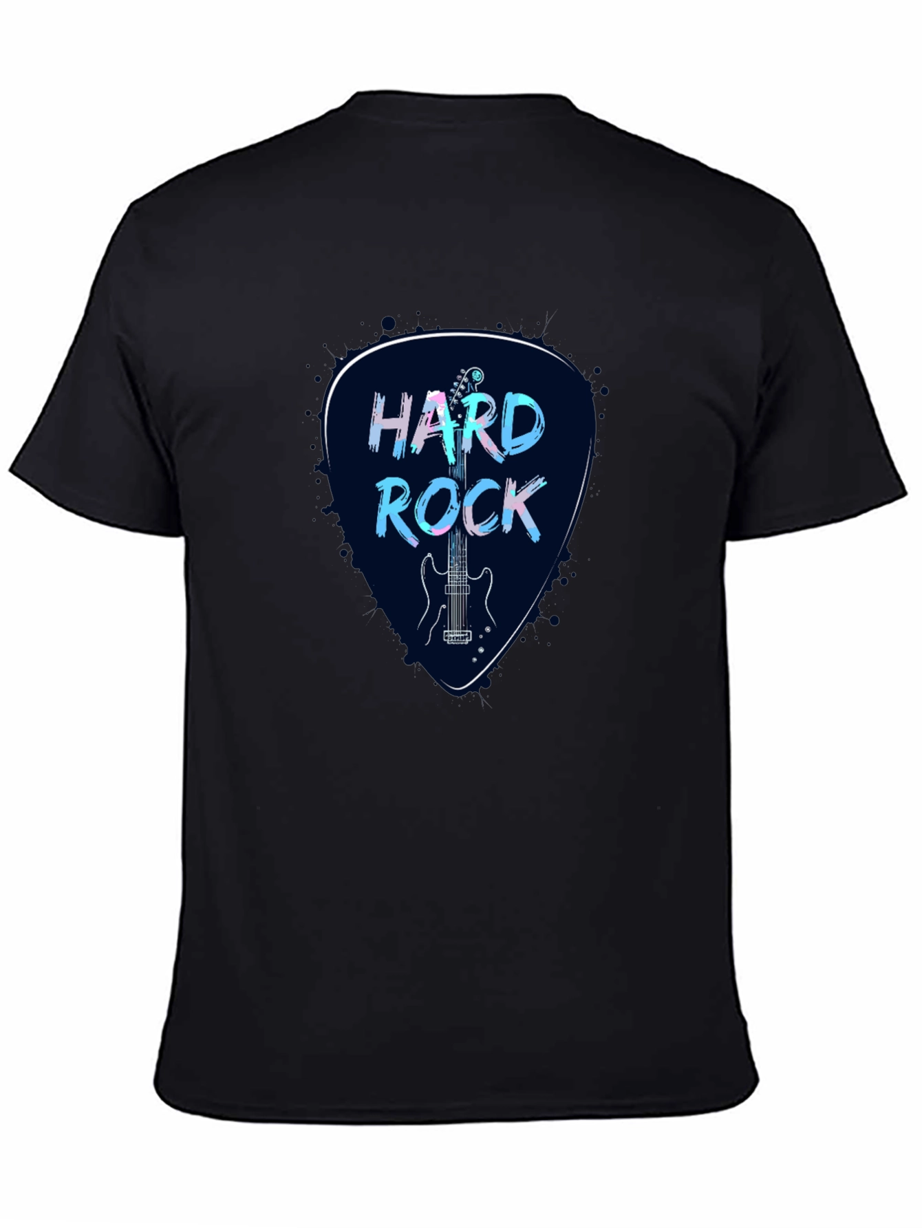 Hard Rock Guitar Pick Graphic Tee - Black
