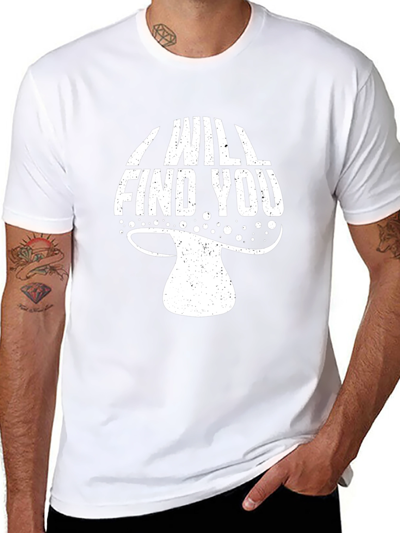 I Will Find You Mushroom Graphic T-Shirt