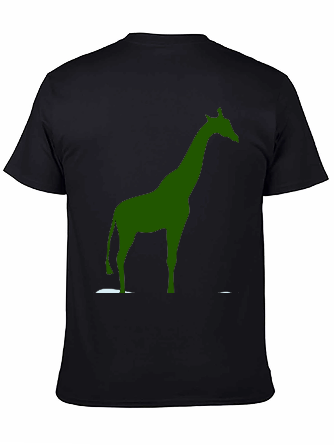 Giraffe Graphic Tee - Stylish Mens Black T-Shirt