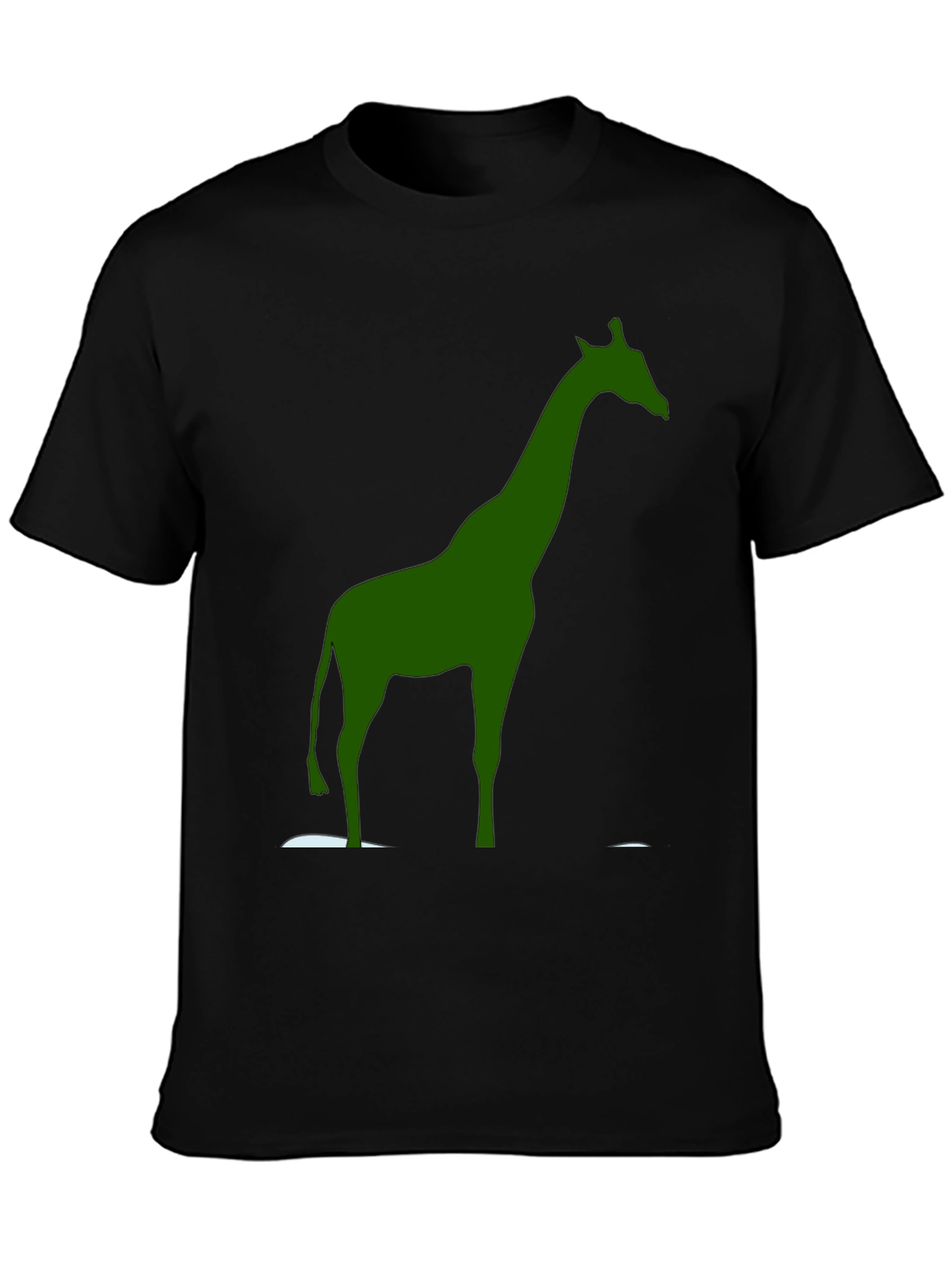 Giraffe Graphic Tee - Stylish Mens Black T-Shirt