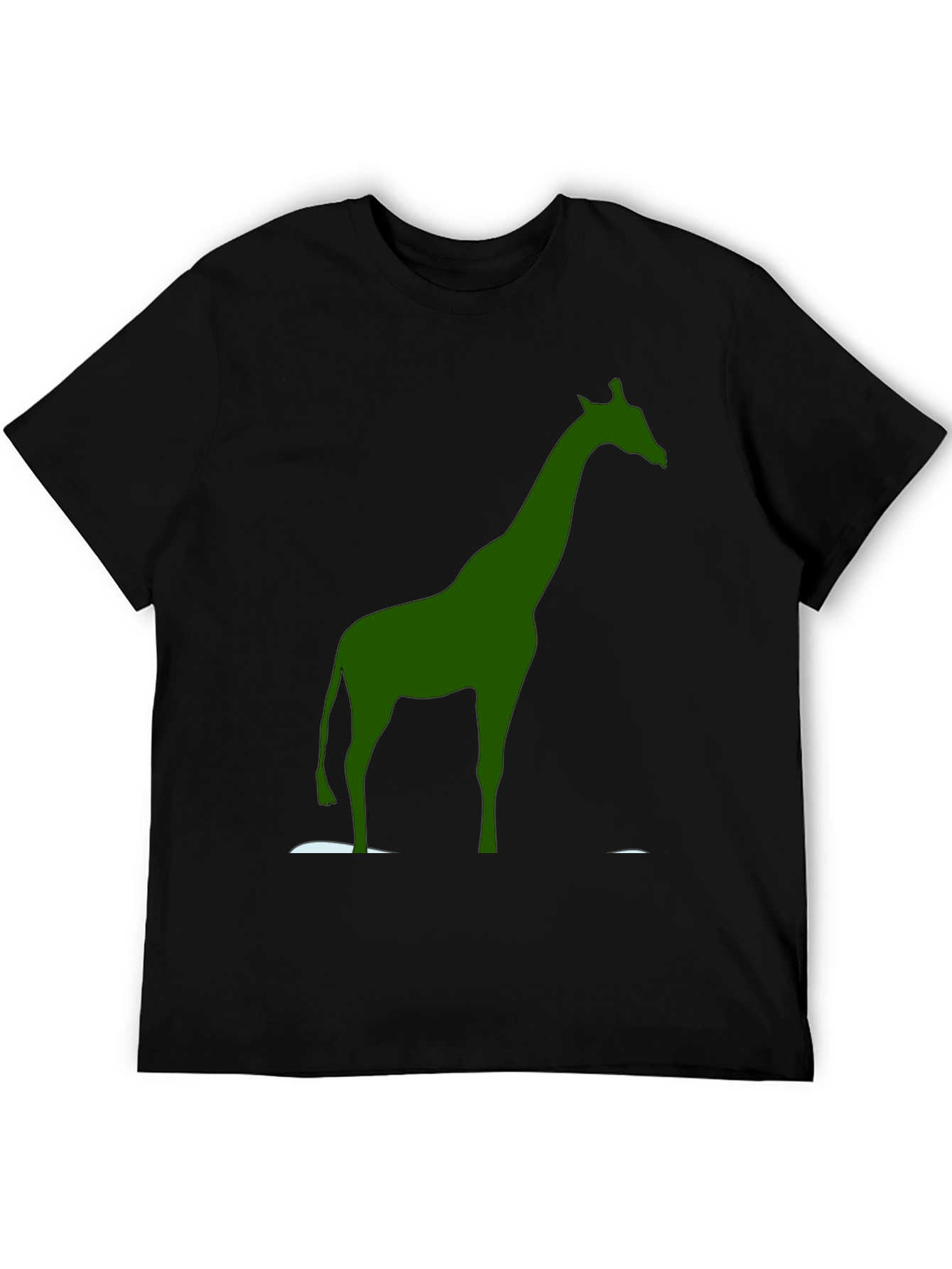 Giraffe Graphic Tee - Stylish Mens Black T-Shirt
