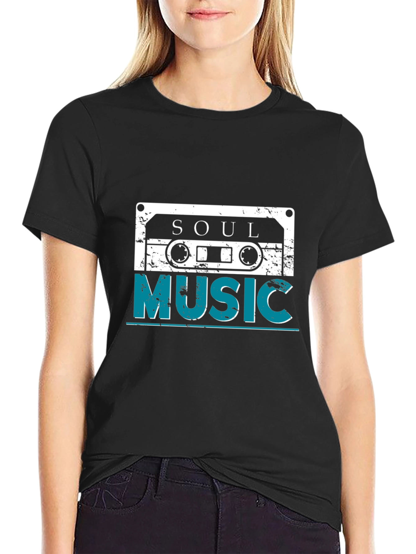 Retro Soul Music Cassette Graphic T-Shirt